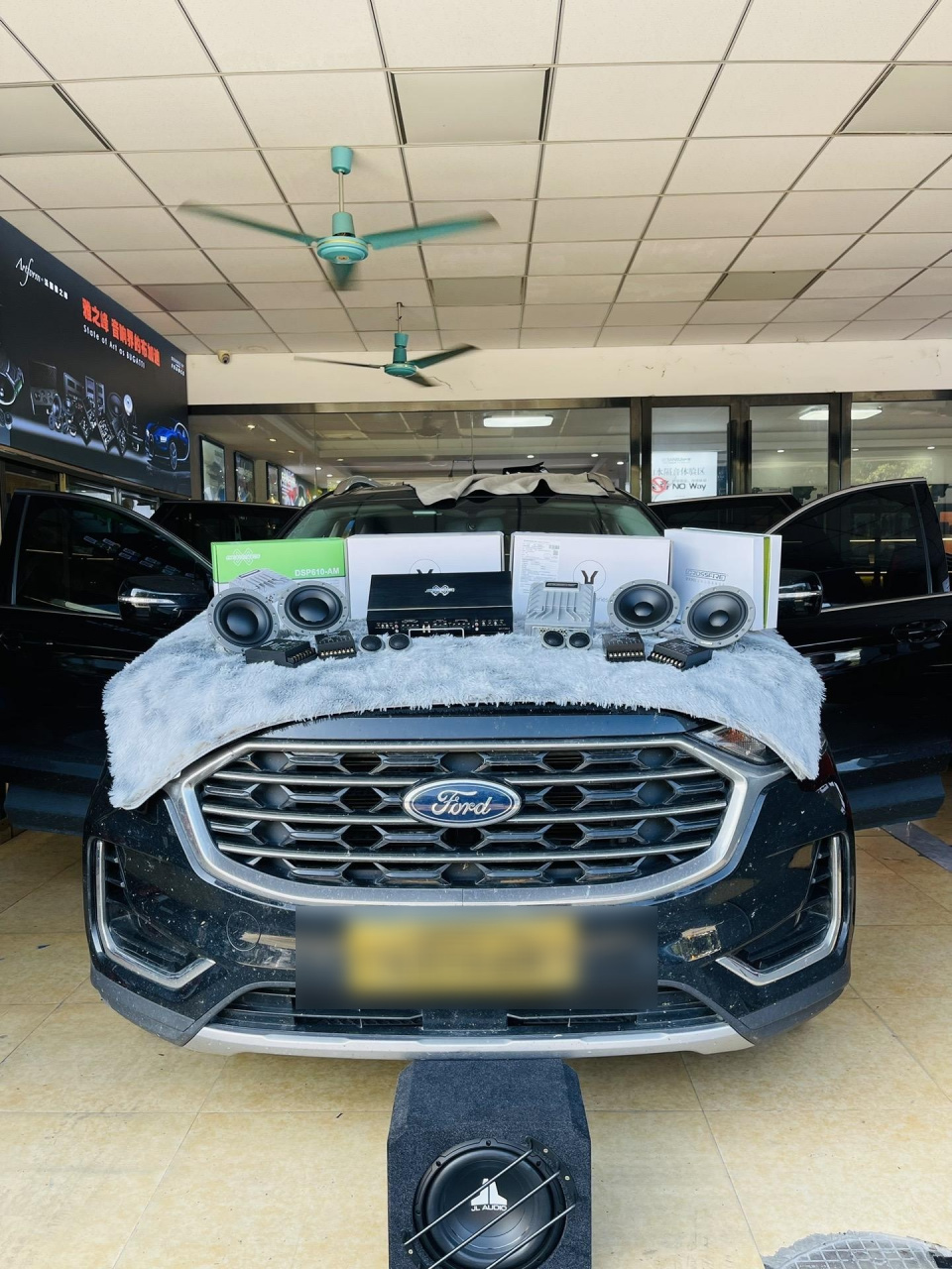 福特锐界全车丹拿音响系统.丹拿272 丹拿323 捷力超低音