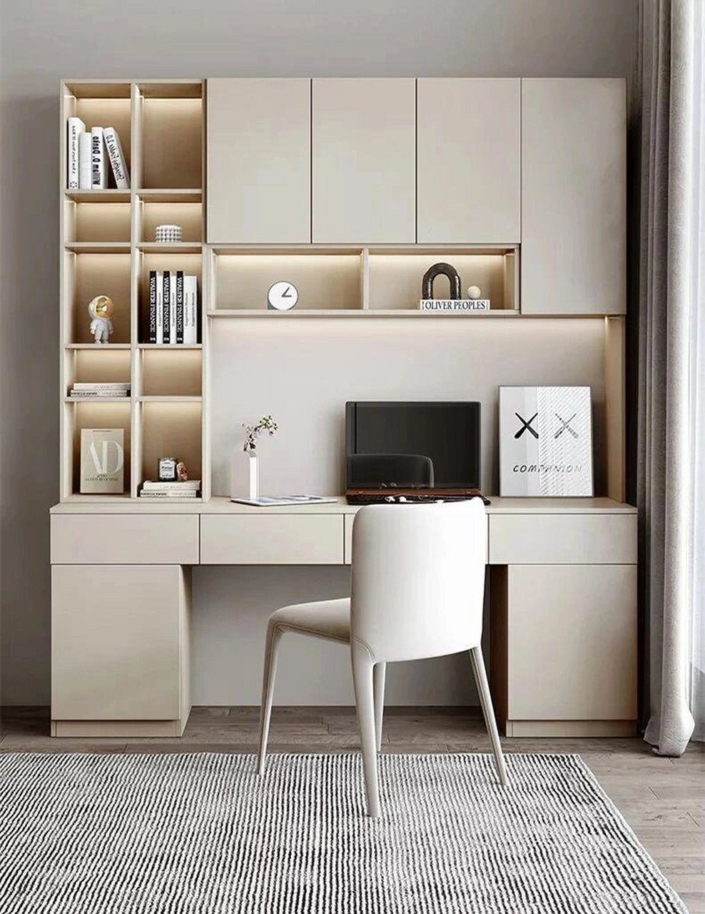 快来抄作业 #全屋定制家具# #定制柜子# #书柜# #书桌# #晒晒我的书桌