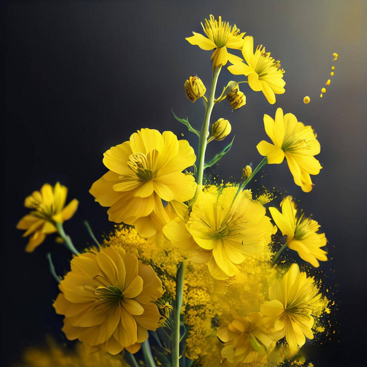 一束油菜花来帮你  今天刷屏:一位老师用油菜花现场教学生们如何写小