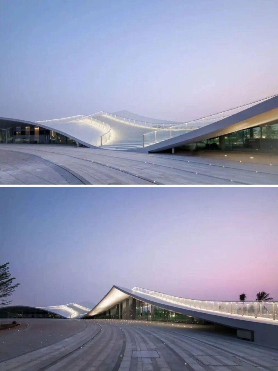 "天空之山"由著名日本建筑师藤本壮介设计,是"海口·海边的驿站"公共