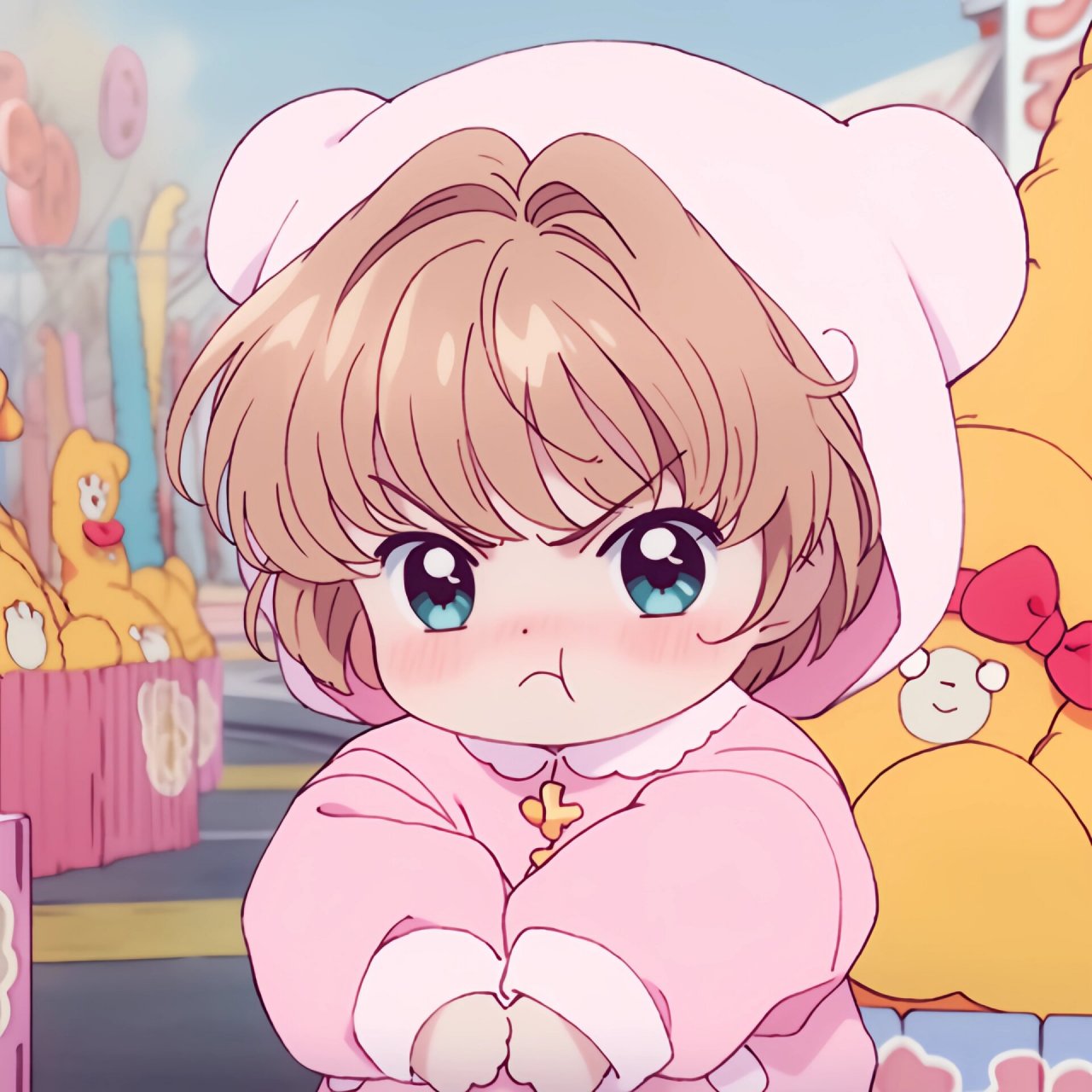 百变小樱|小樱愤怒搞怪头像