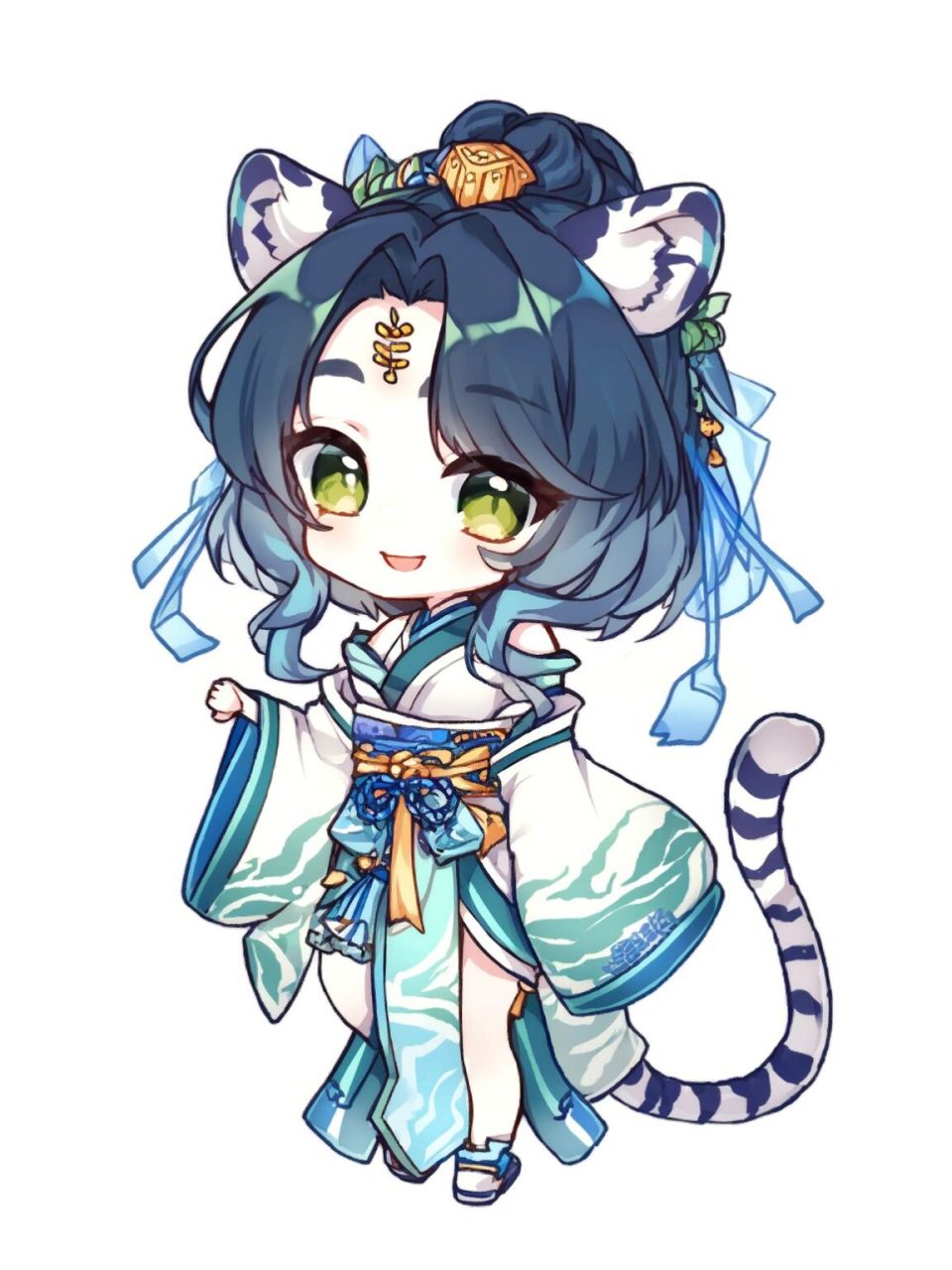 q版古风二次元十二生肖|虎拟人      