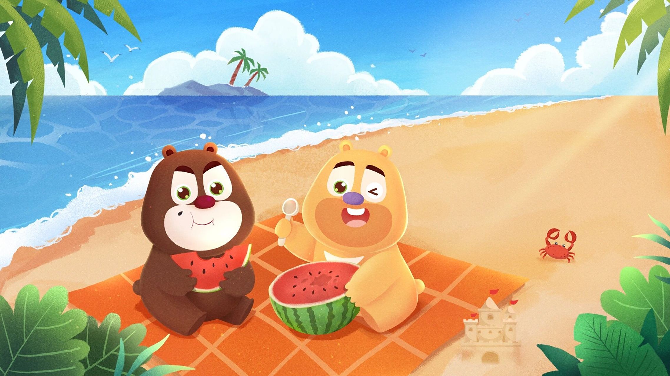 (第五弹) 超级超级超级无敌可爱的熊熊光头强三人组壁纸又来辣!