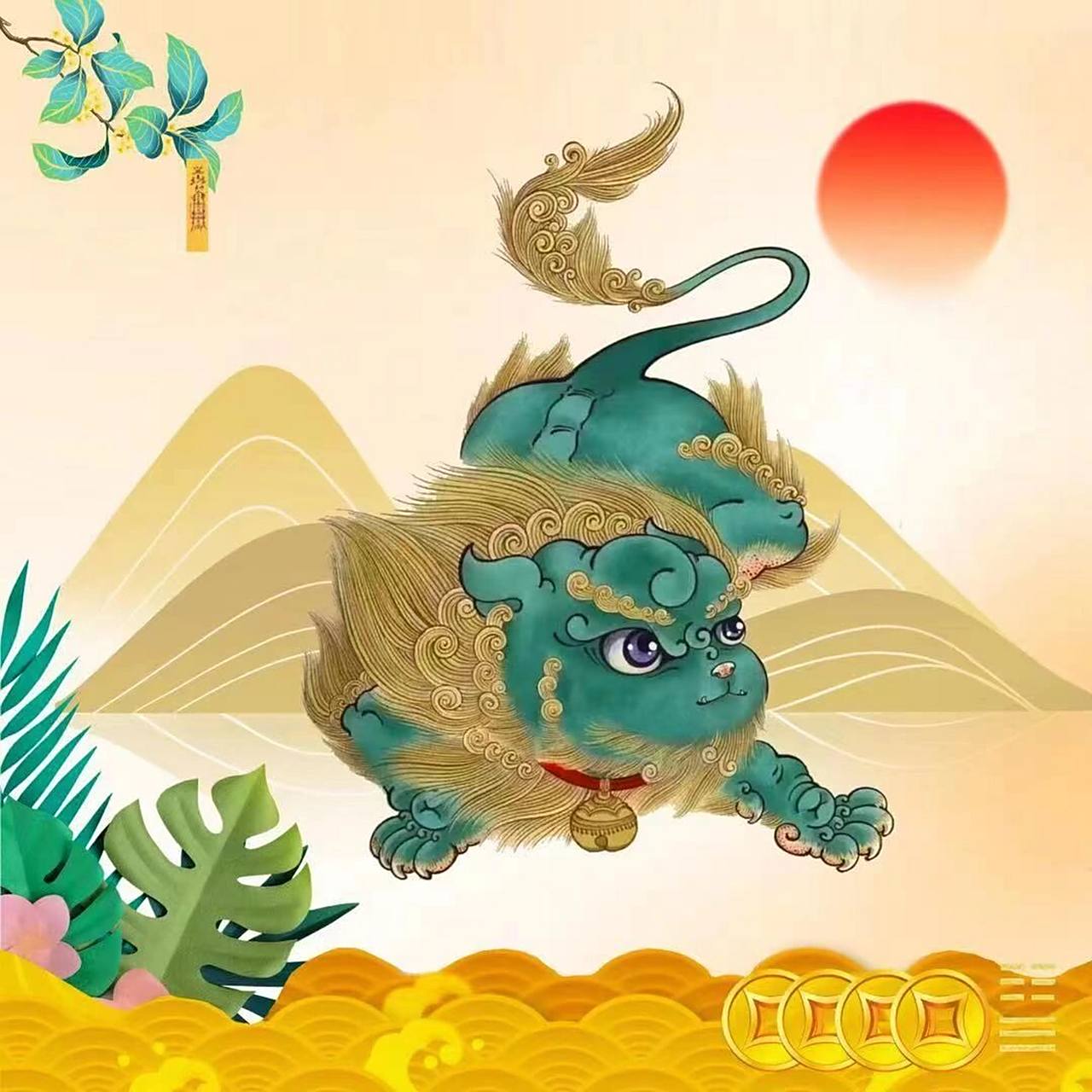 一经商男士麒麟增财头像鉴赏 搞钱是全人类目的,大婶只是锦上添个花