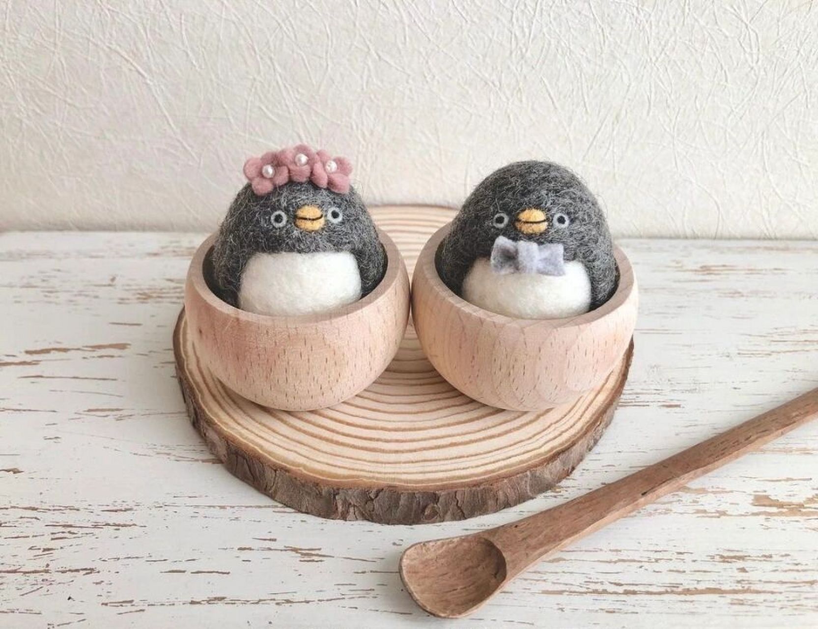 手作欣赏7815 艺术家「patatadolce」制作的羊毛毡小鸟92 肥啾