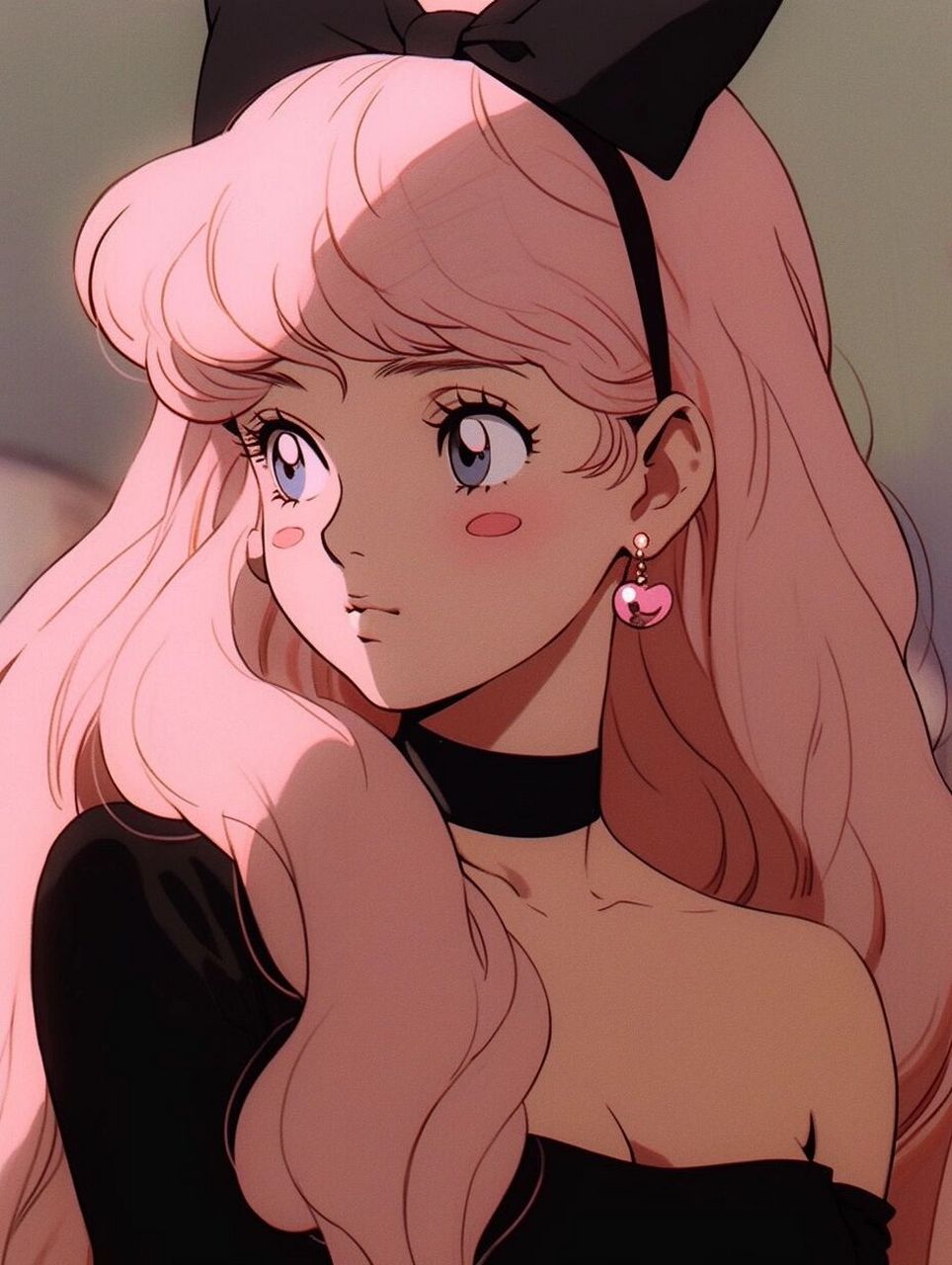 粉毛猫耳少女 |旧漫风女生头像#14