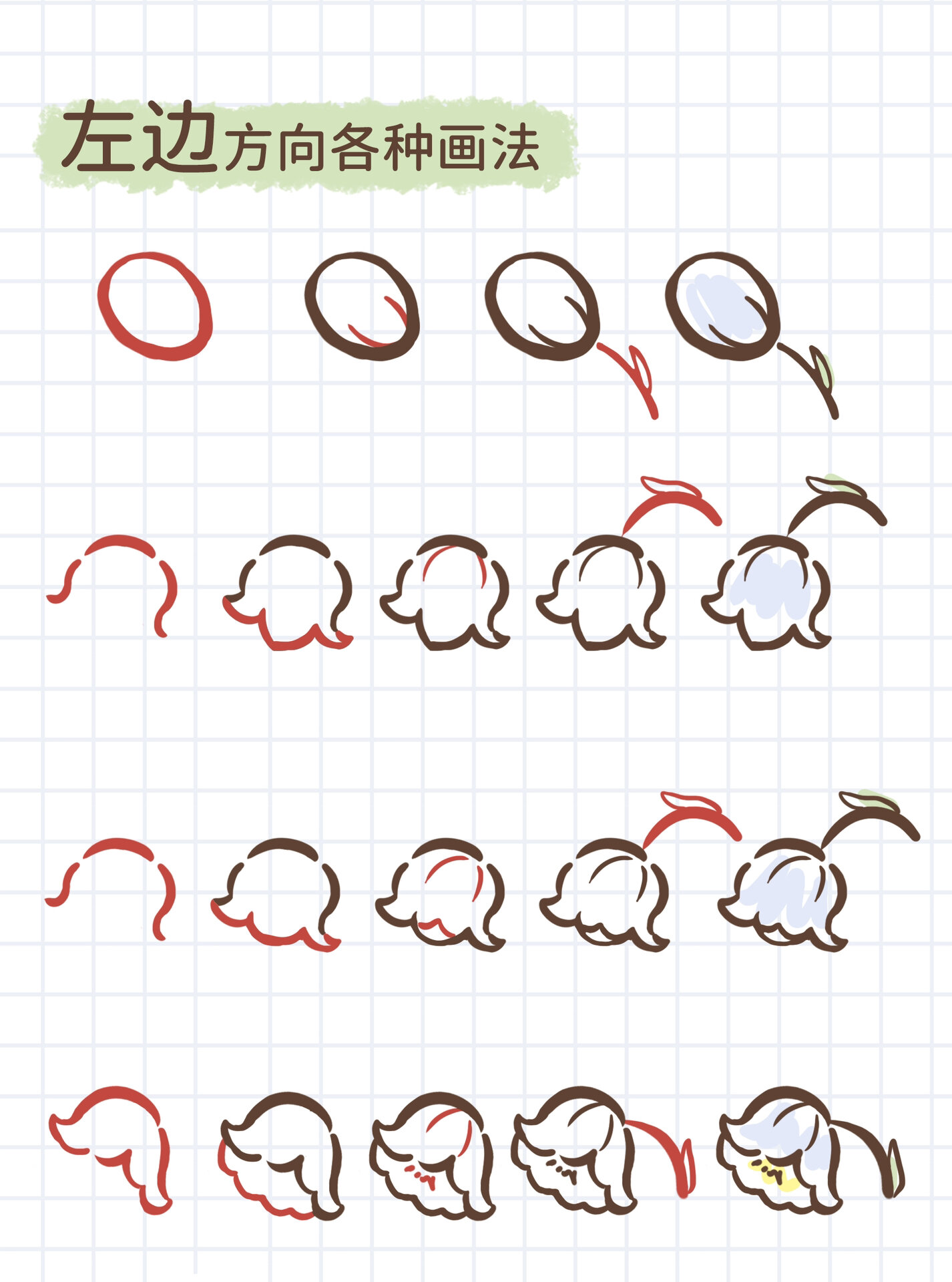 【简笔画花卉系列3】93零基础超简单铃兰画法