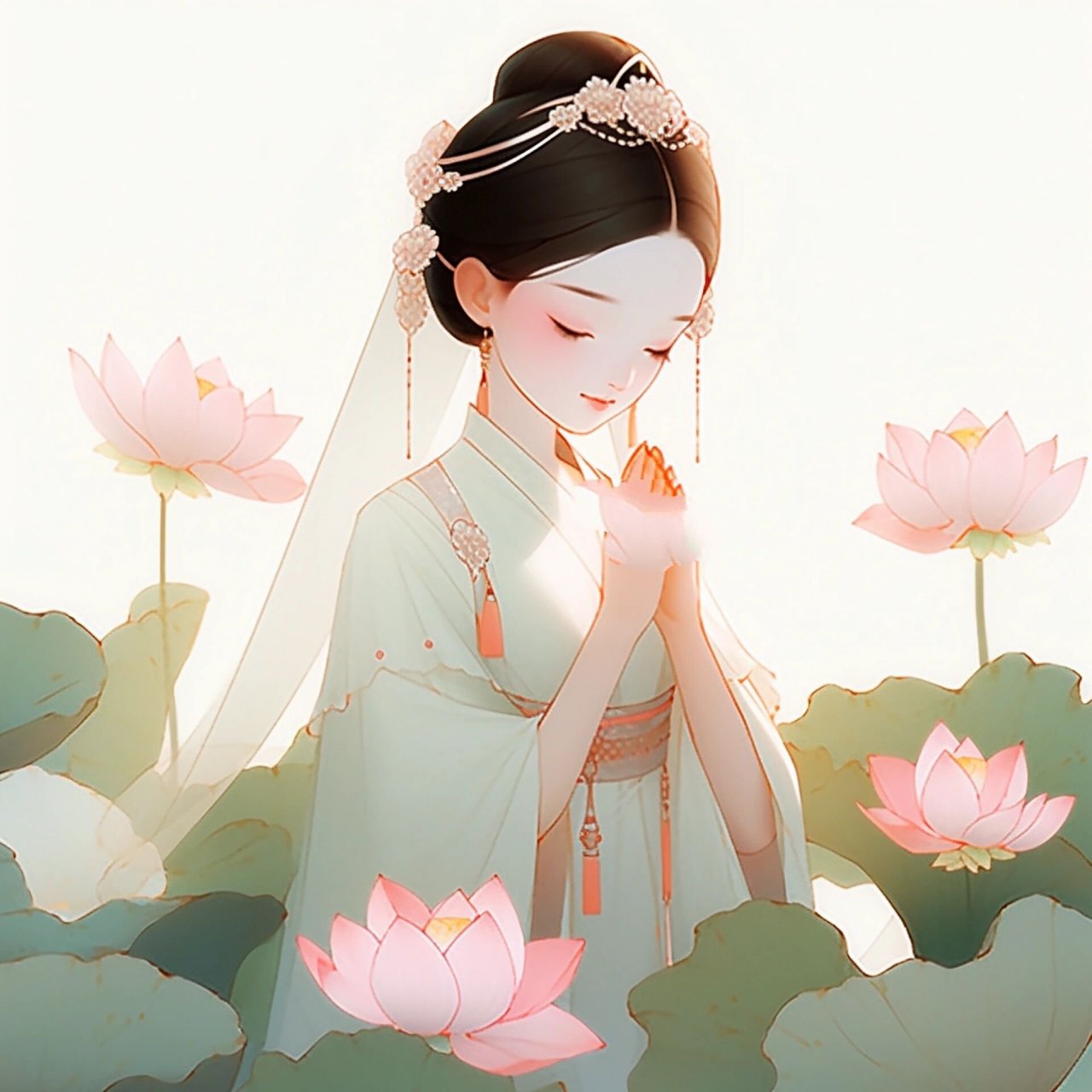 超好看的佛系女生头像 愿一切顺顺利利