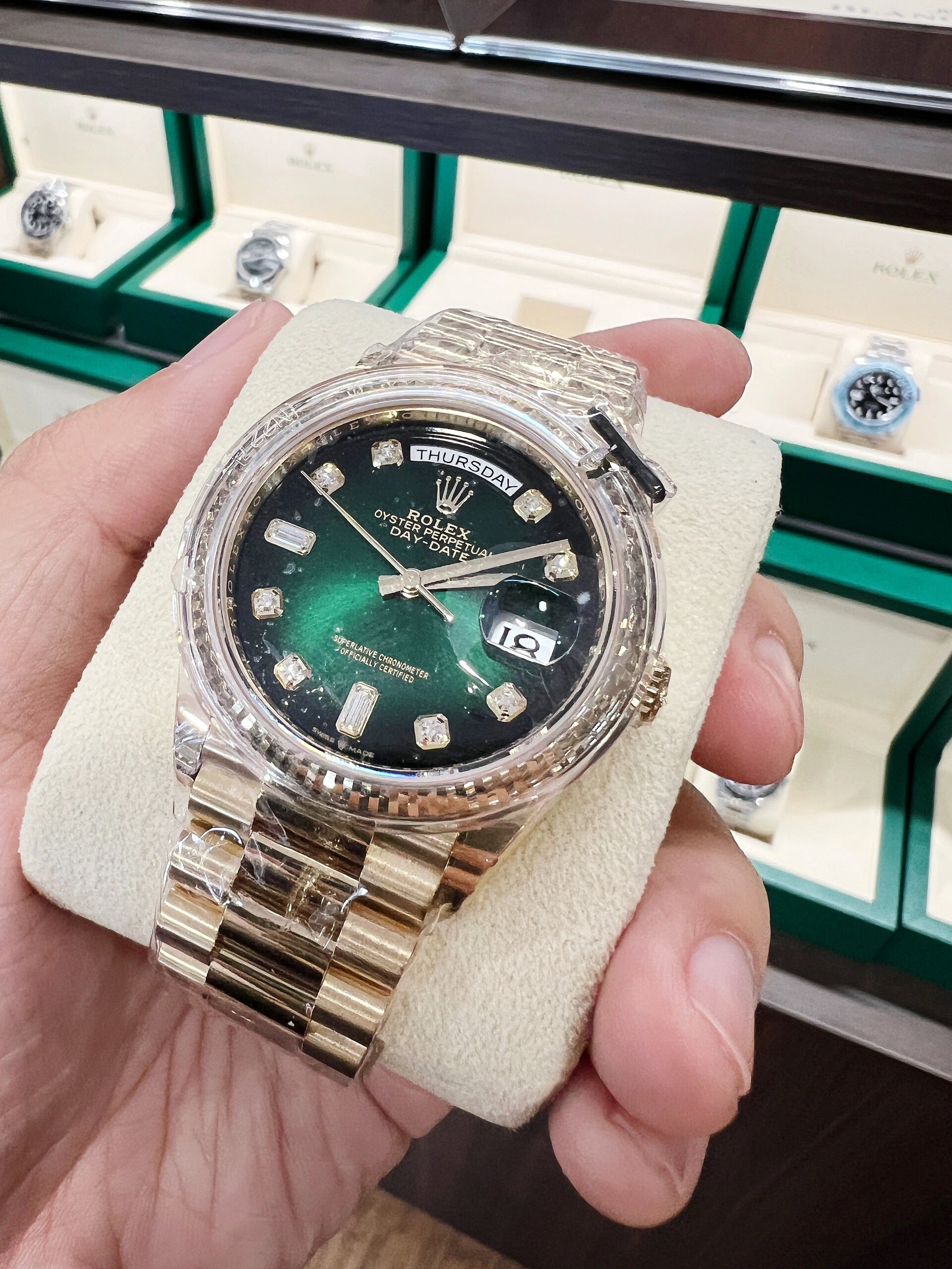 劳力士rolex烟熏绿dd 36mm经典款|北京