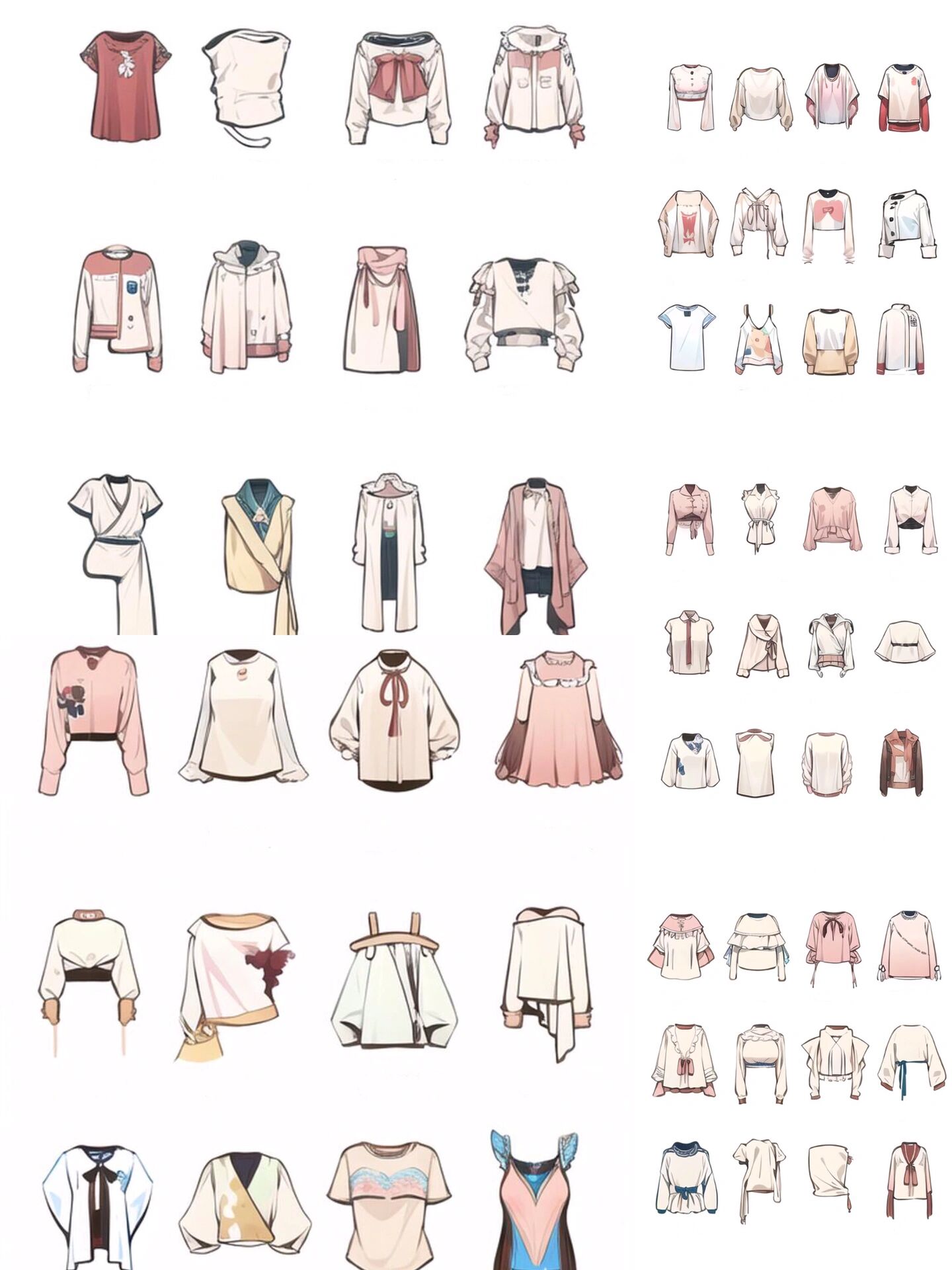 服装设计|上衣衬衫款式效果图合集