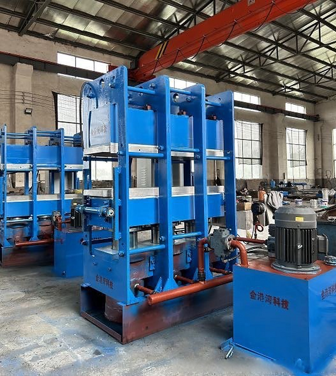 《小长条平板硫化机热压机 新型硫化机械照片展示 金港湾科技品牌夹持