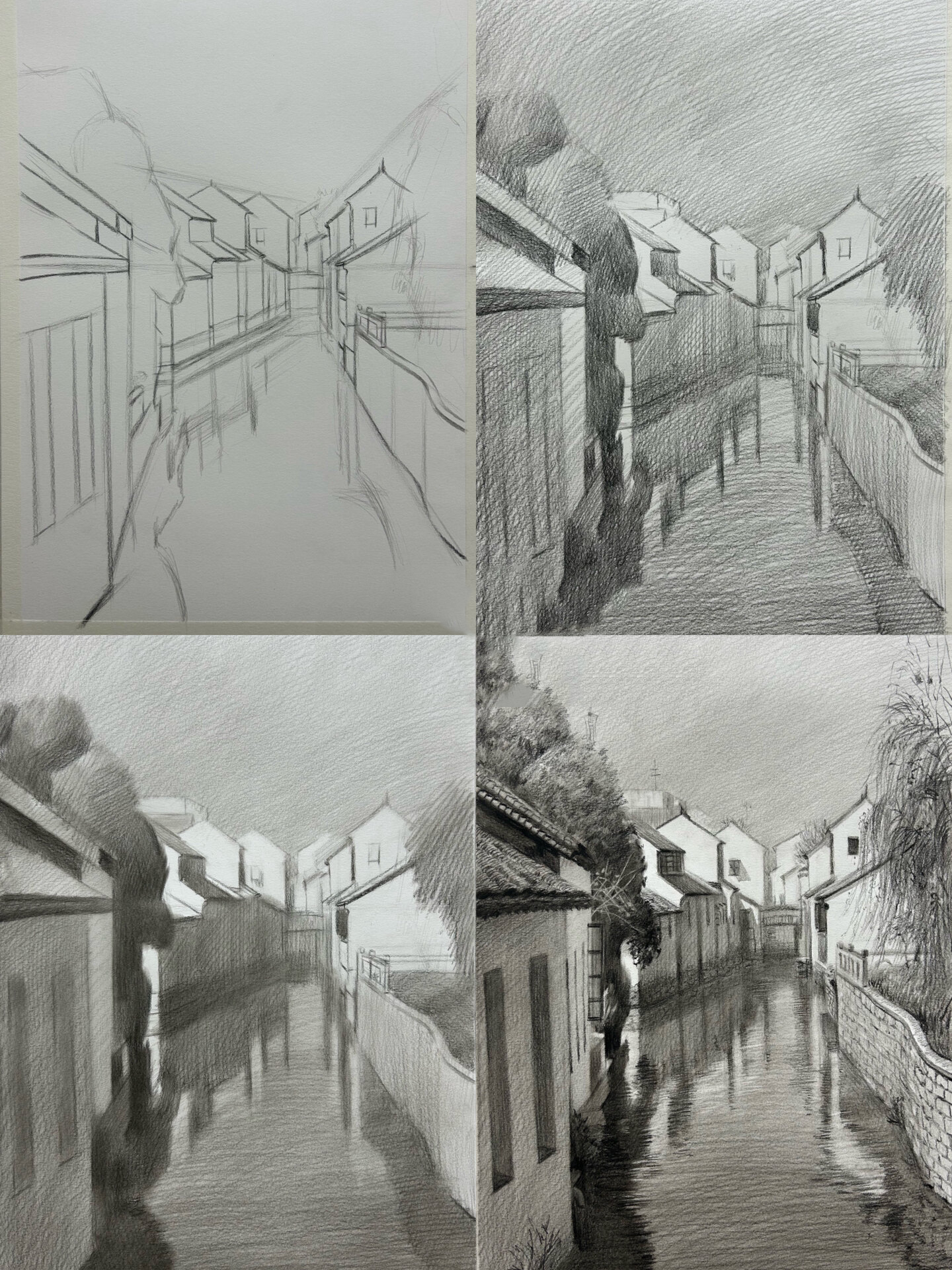 素描风景