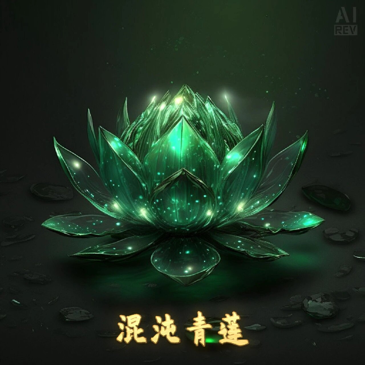 远古神莲传说 混沌青莲,又名三十六品创世青莲.