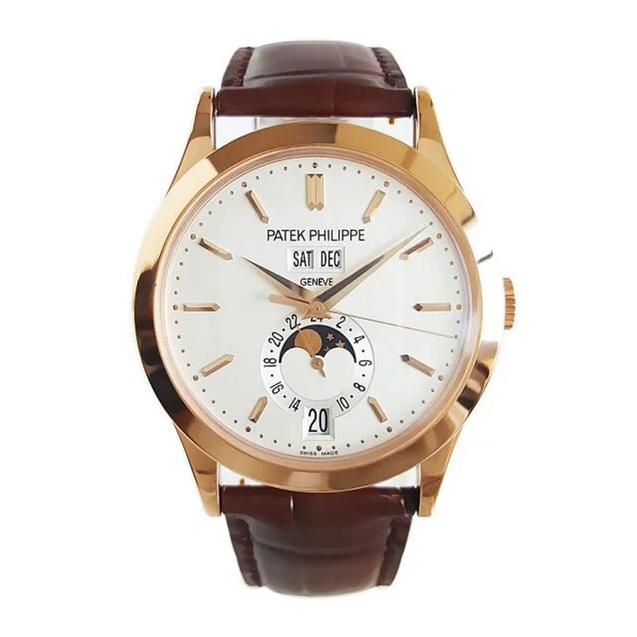 自动机械男表 patek philippe百达翡丽复杂功能计时系列18k玫瑰金38