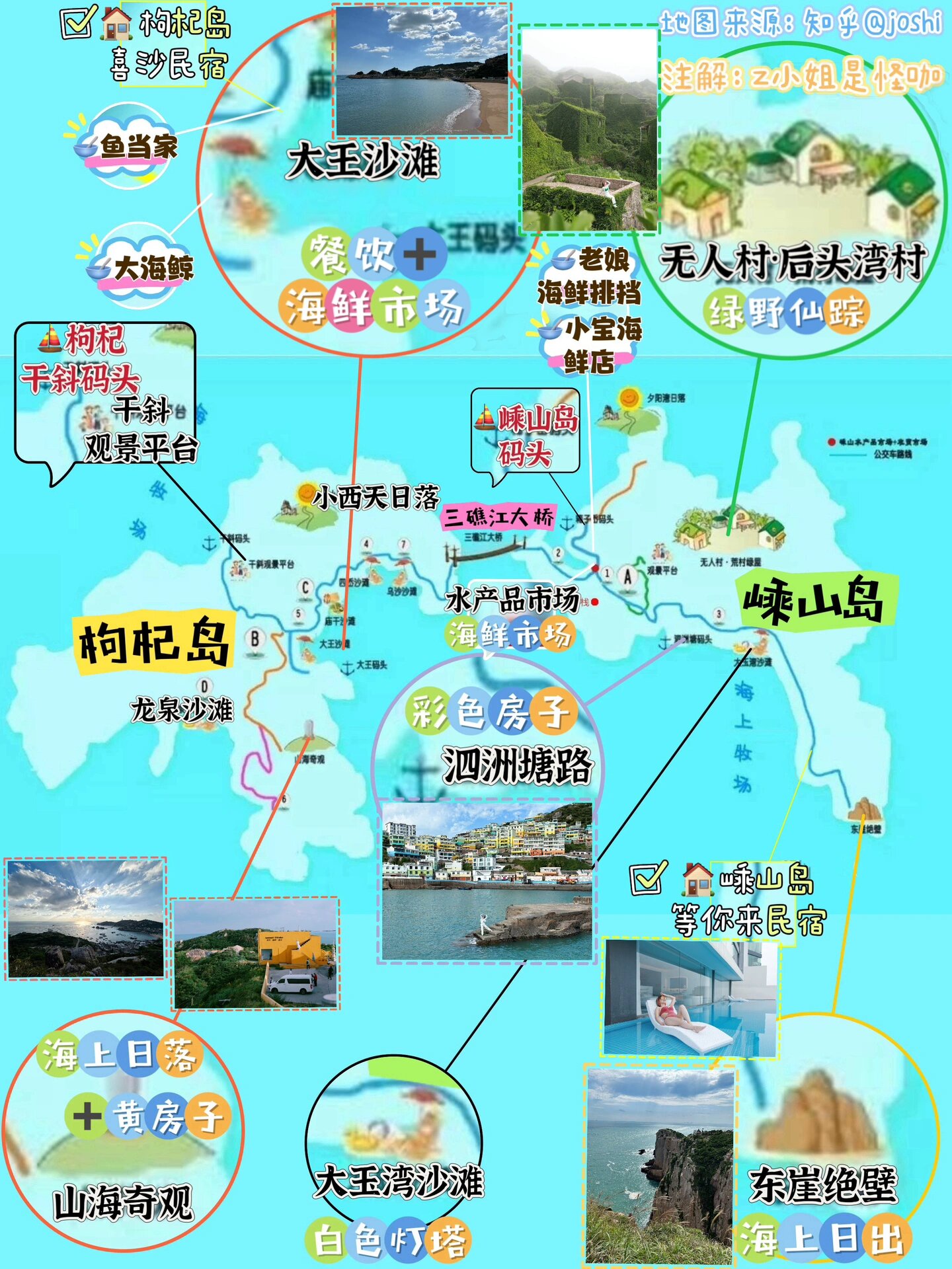 枸杞岛景点地图图片