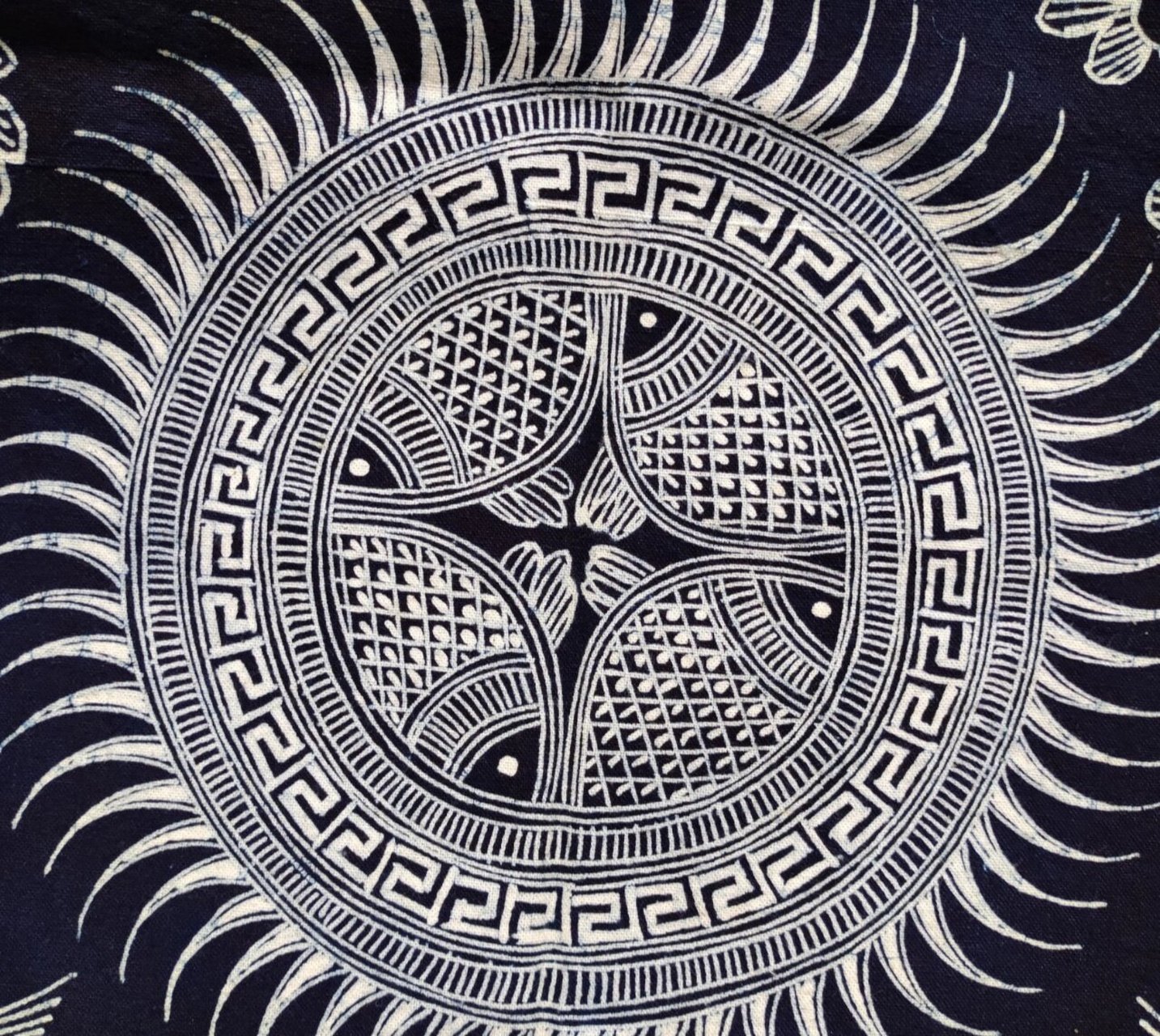 贵州苗族蜡染传统图案—铜鼓篇 无尽岁月 沉溺其中 老师用无数日夜