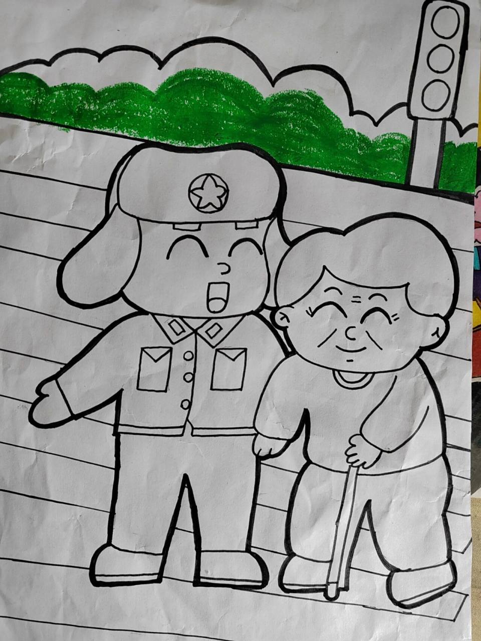 《学雷锋》主题画