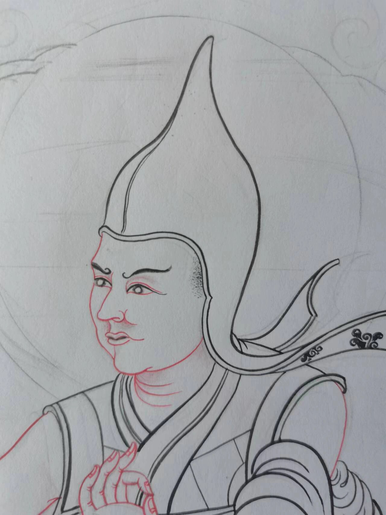 唐卡灵魂之勾线