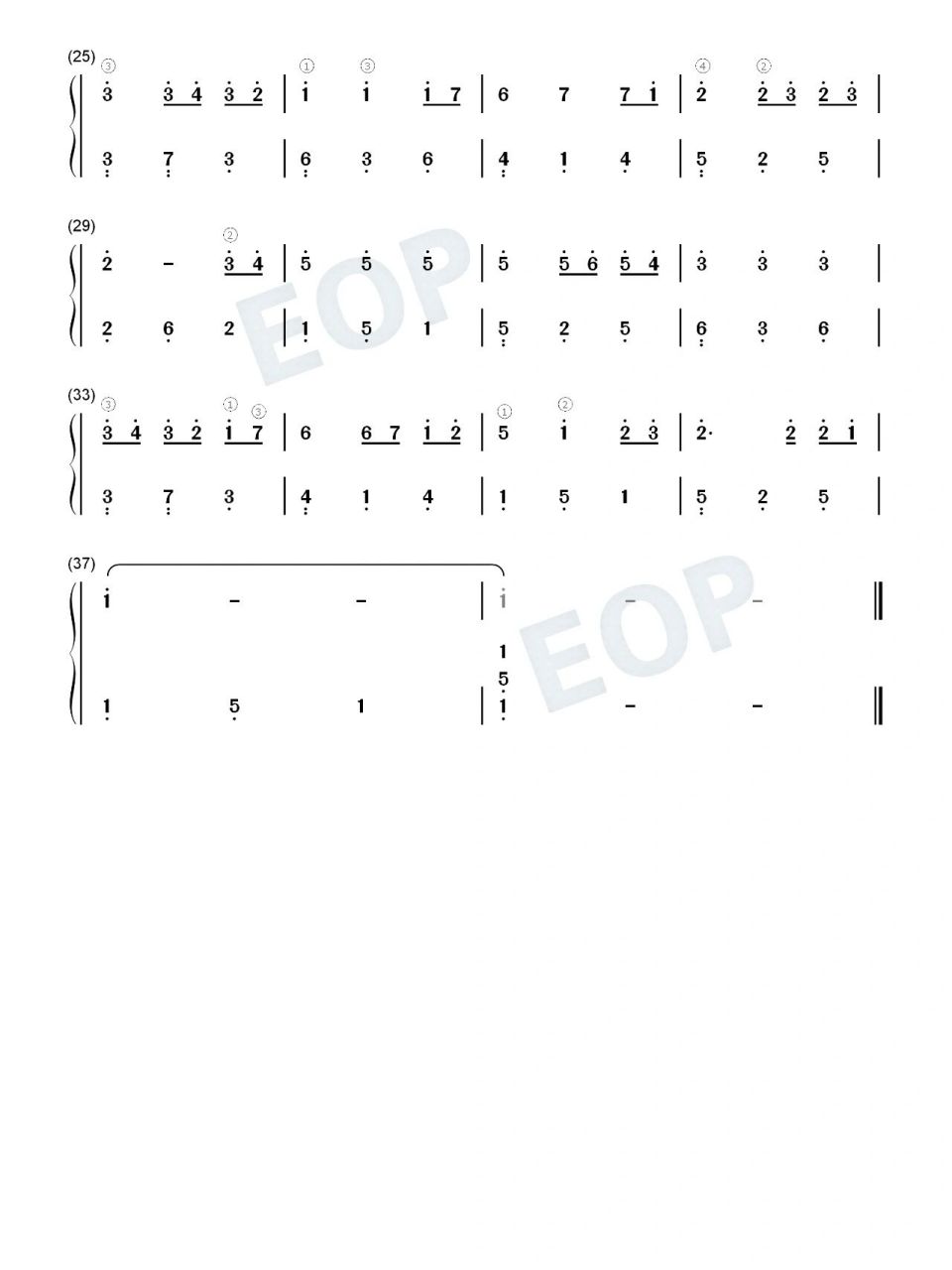 钢琴简谱《千与千寻》c调    你知道千寻跟谁在一起了吗?