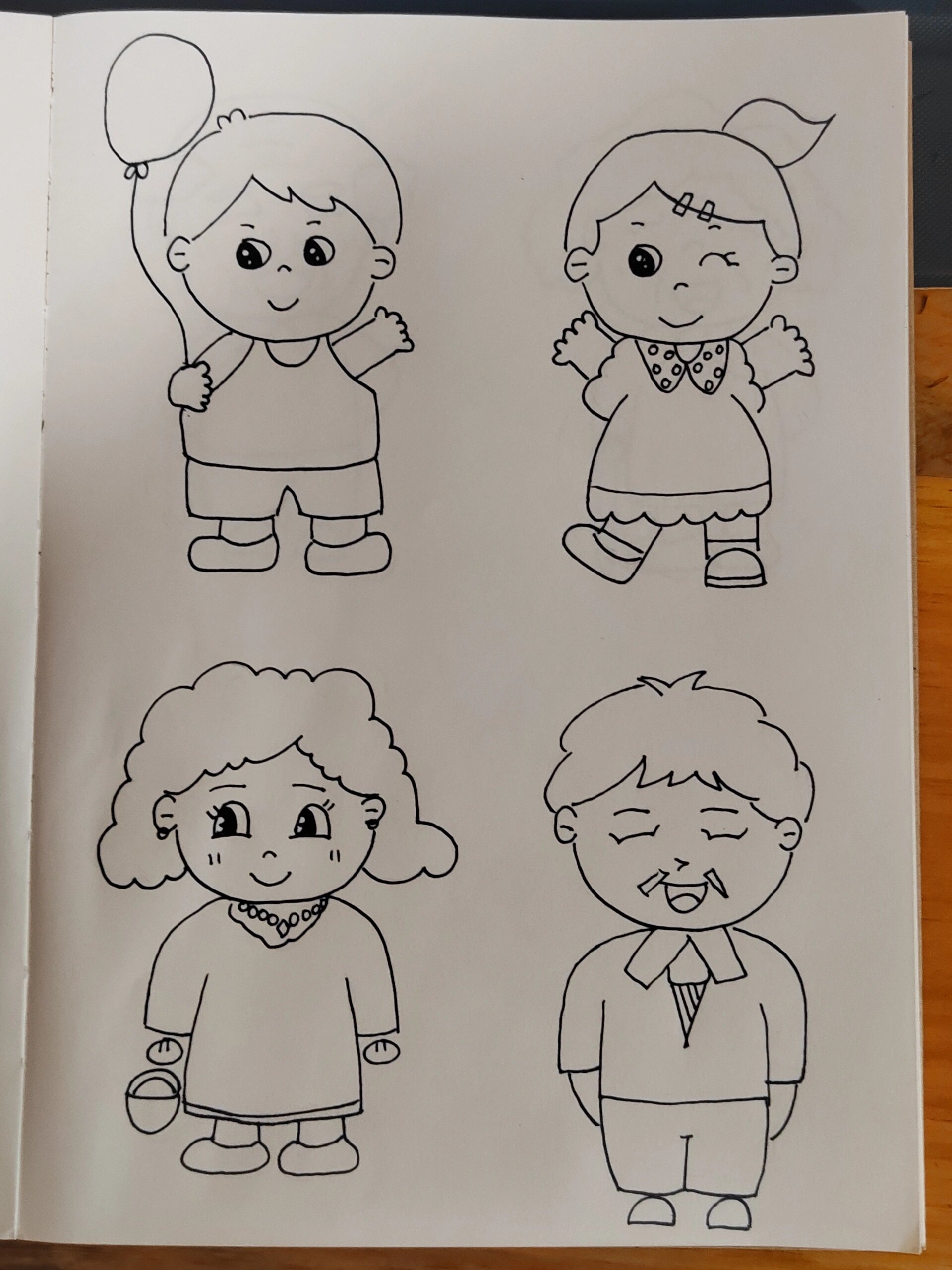 3/100幼教考编简笔画🌟人物篇