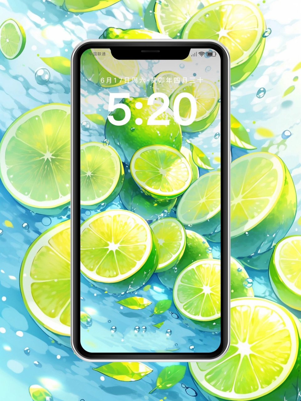 手机壁纸|清新青柠点亮你的清凉心情 夏日清凉,青柠的酸爽与活力在
