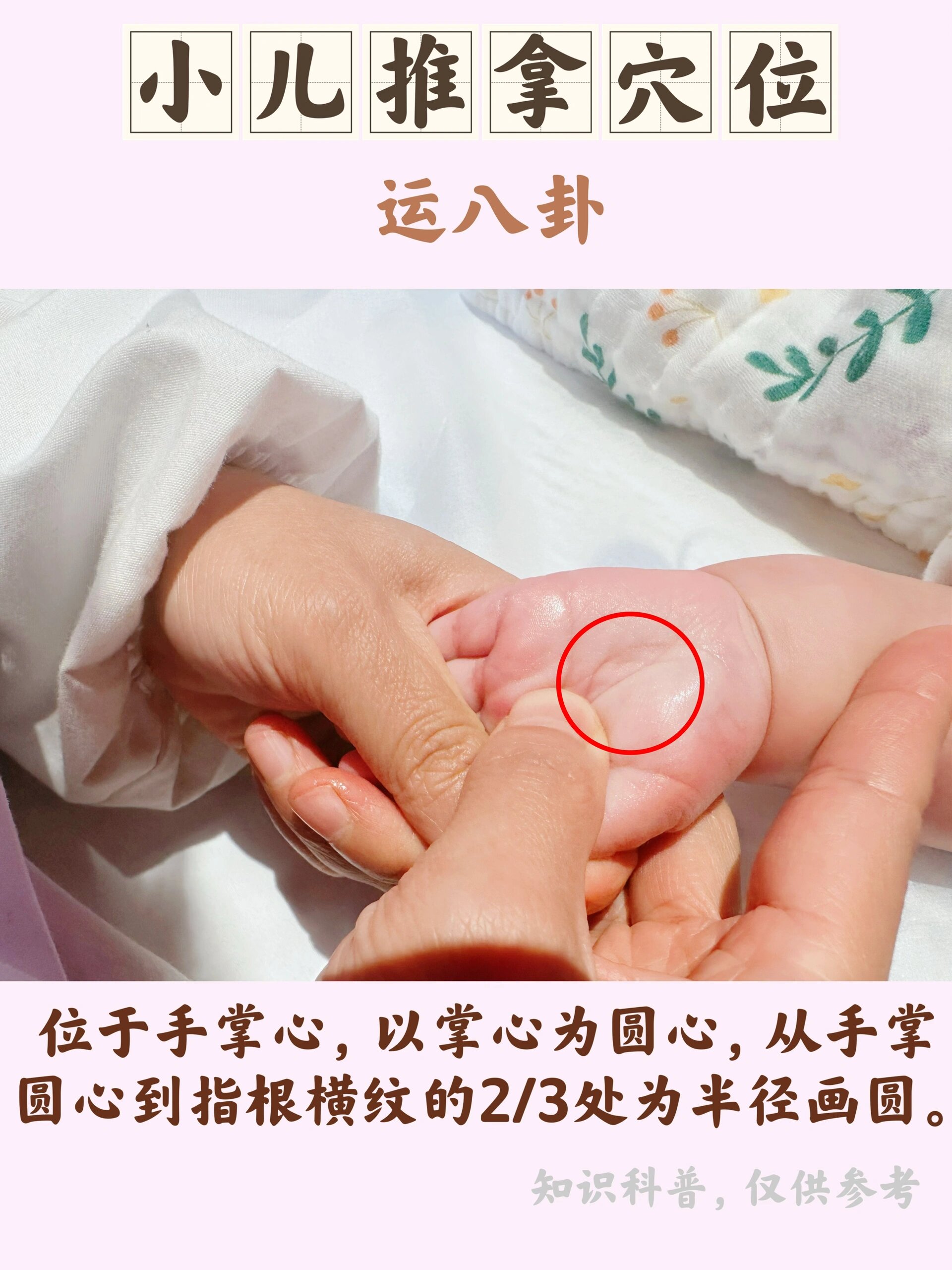 92小儿推拿穴位——内八卦93详解 979797内八卦 73位置