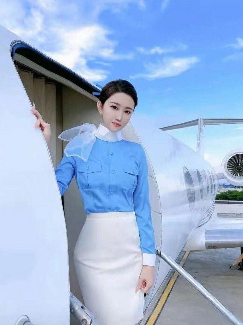 厦航空姐 妆容图片