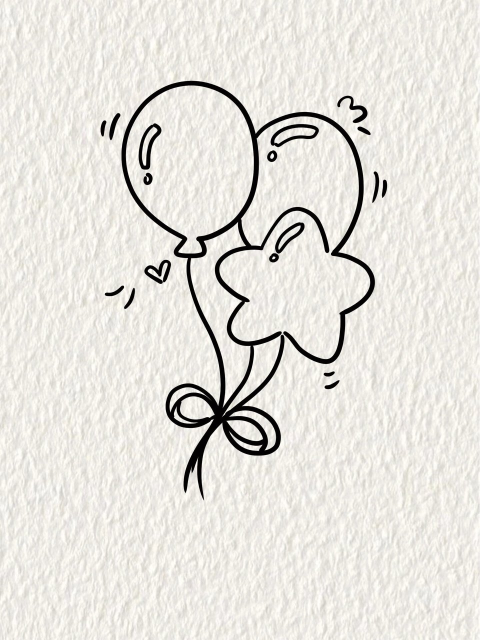 零基础简笔画|氛围感气球画法 打造各种氛围必不可缺的小装饰画