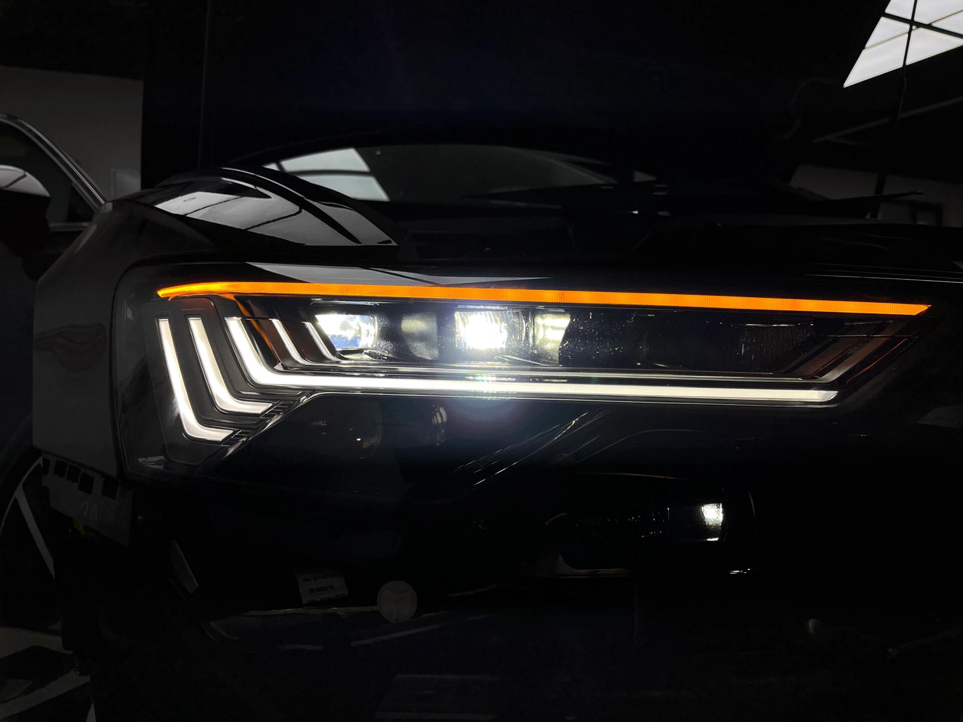 奥迪a6l激光矩阵大灯五道杠 大灯是一辆车的灵魂 大灯是一辆车的气质