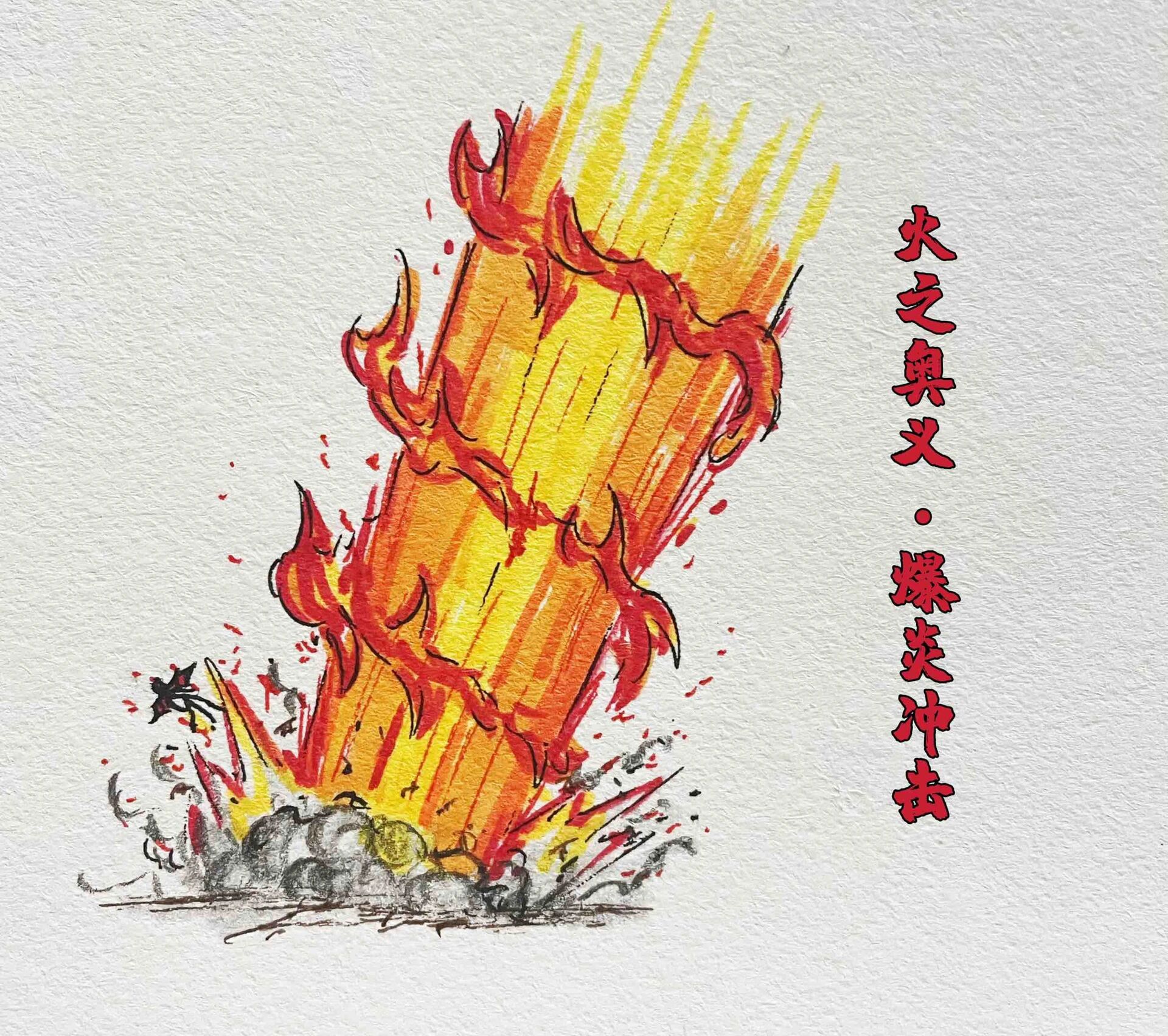 火元素画法图片