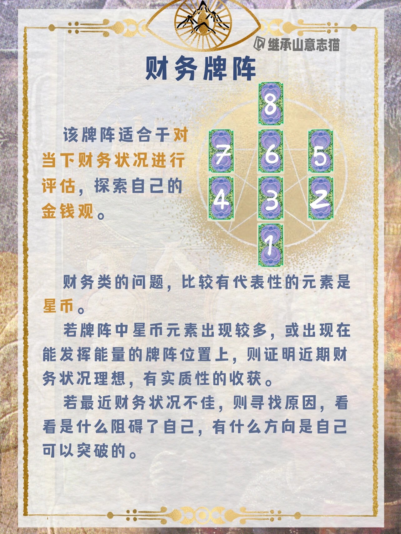 金字塔牌阵图片