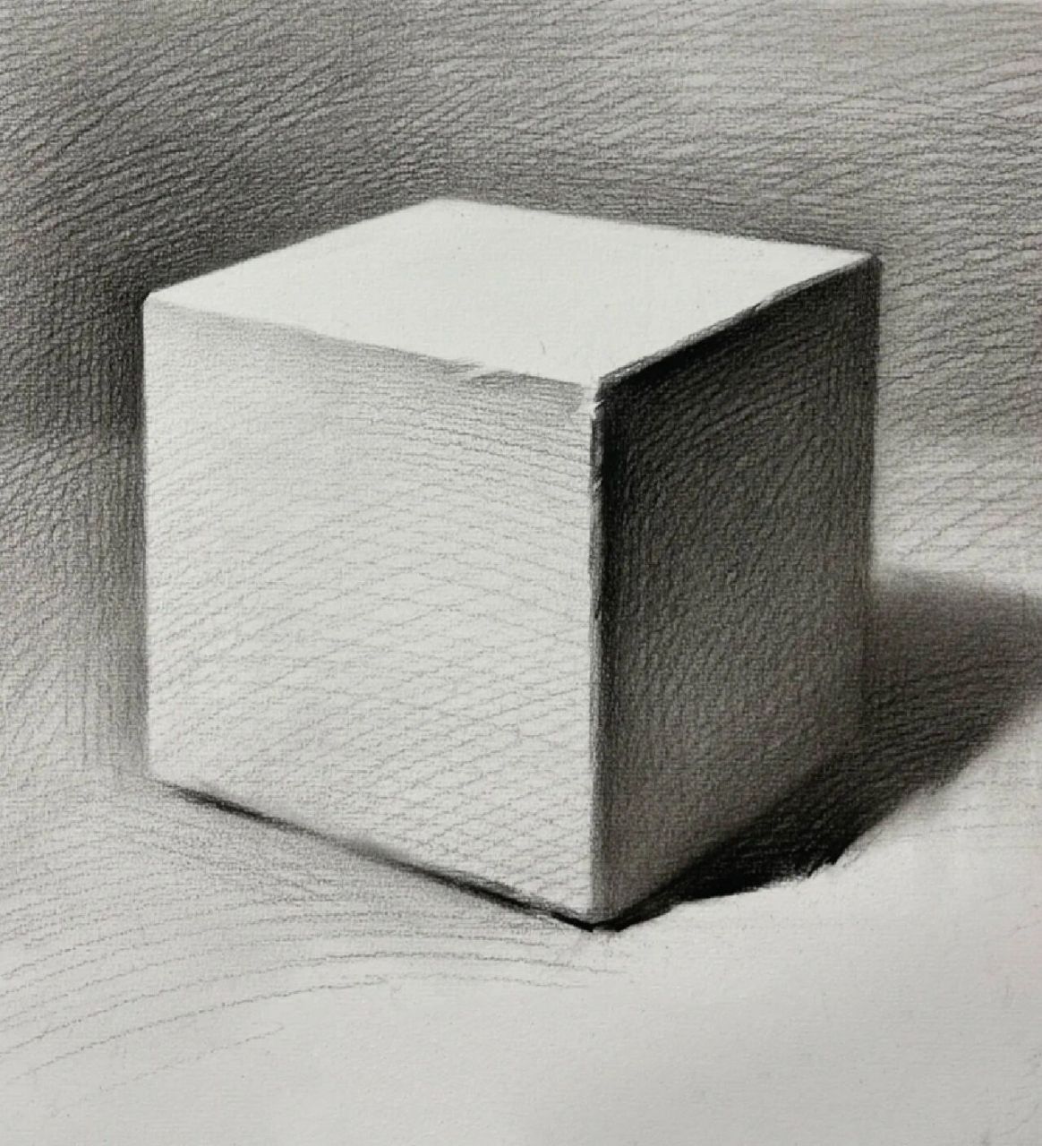 素描石膏几何体,基础教学步骤 今天来了两个零基础,只能从最简单的