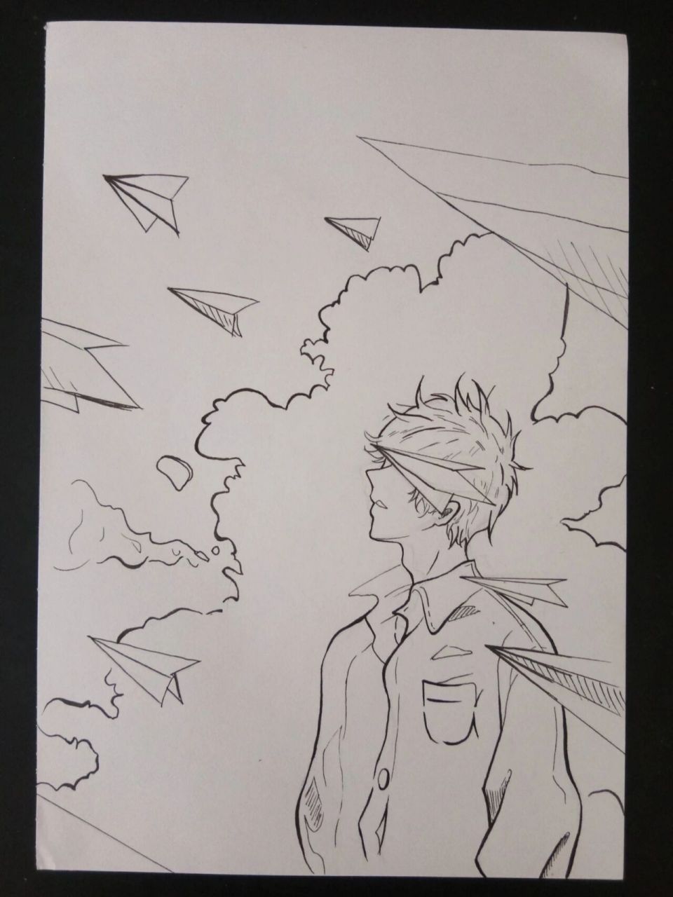 日常临摹~ 个人觉得很有少年感的嘞,给毕业的同学们画的 再换一次短袖