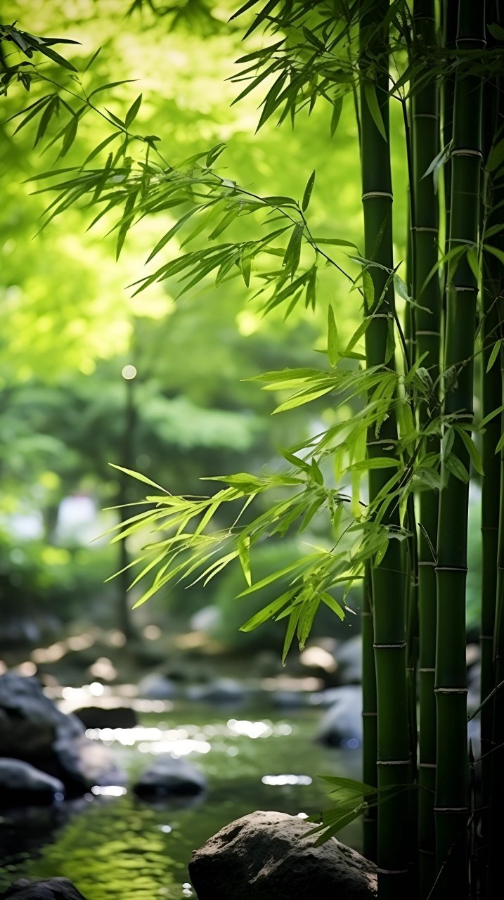 节节高升,见者步步高升,好运连连 翠竹是一种高雅,挺拔且富有生命力的