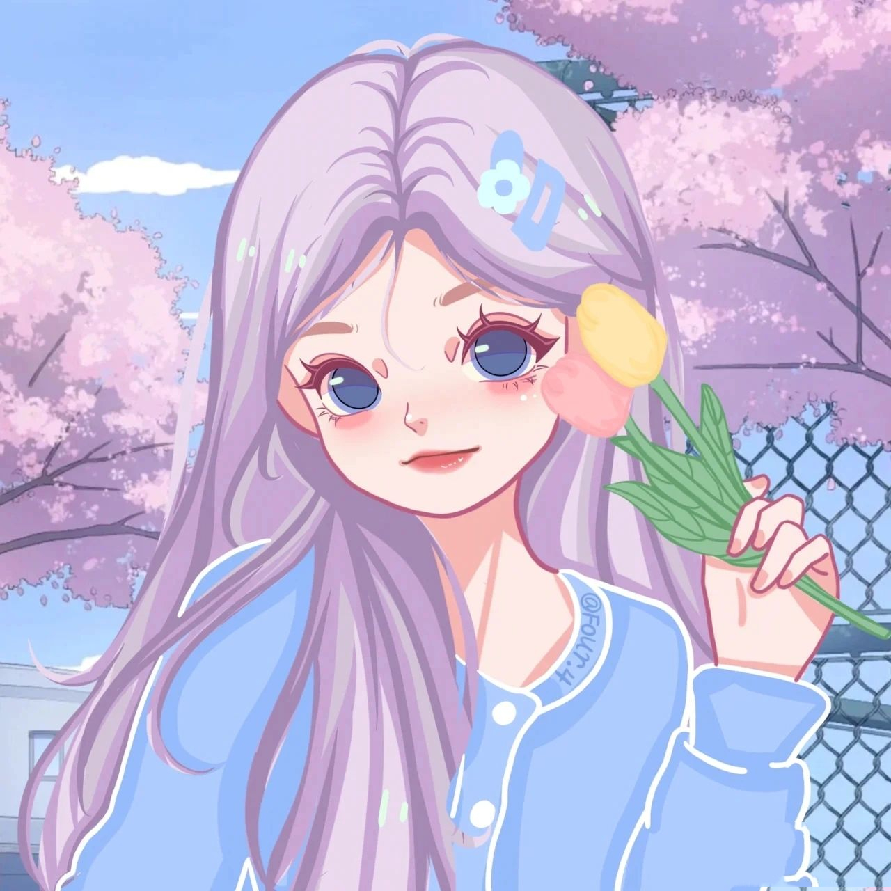 少女心的郁金香头像.谁敢不爱的?9999