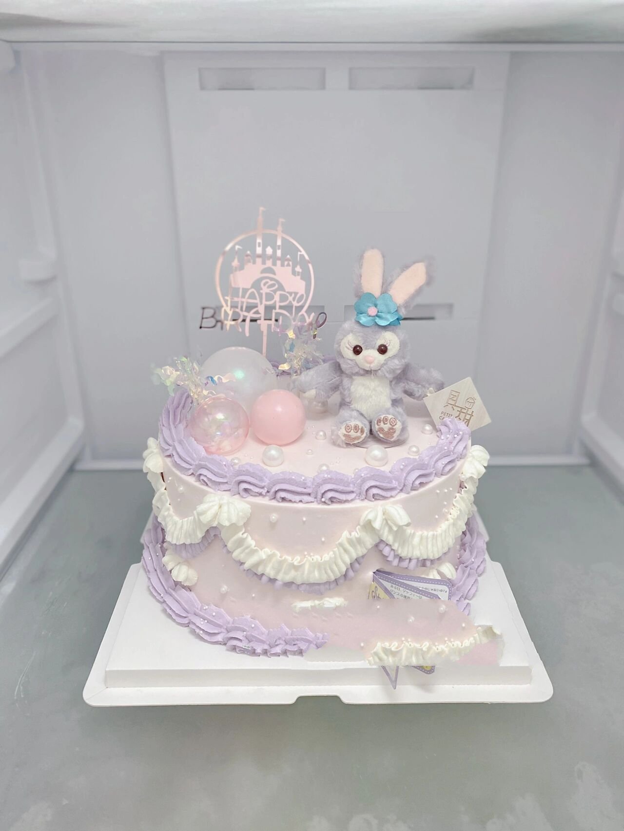 星黛露可爱女孩8寸生日蛋糕兔子蛋糕