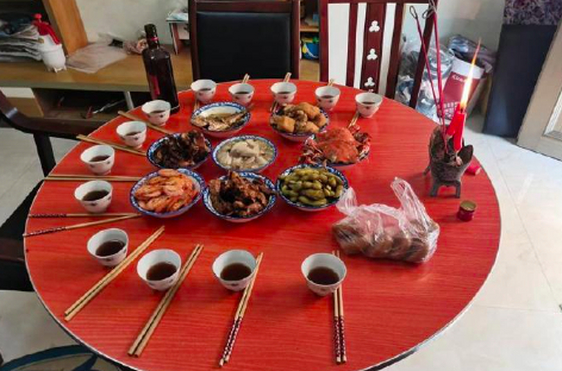 宁波七月半做羹饭祭祖#网友 往事随风落:周末到丈母娘家参加七月半羹