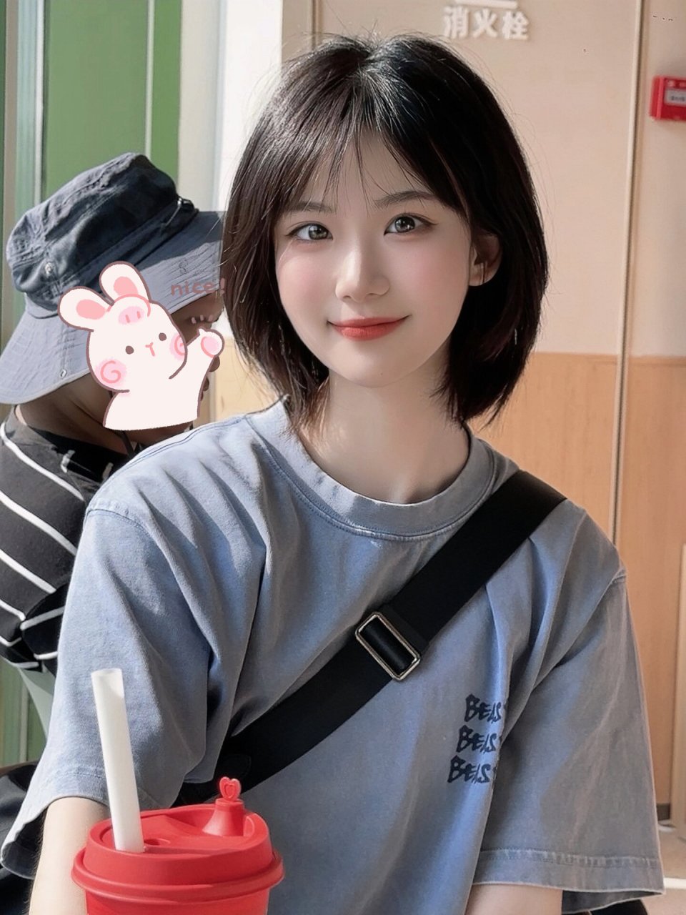 这也太好看了吧 小清新风格.甜美可爱的日系小短发!