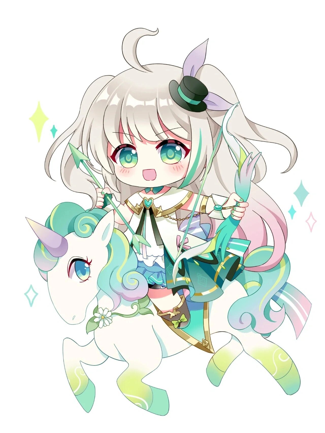 十二星座q版拟人星座少女头像(上