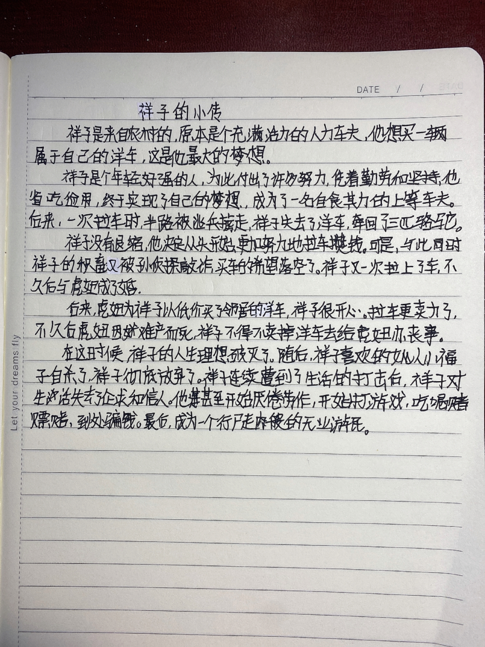 祥子的小传 祥子的小传