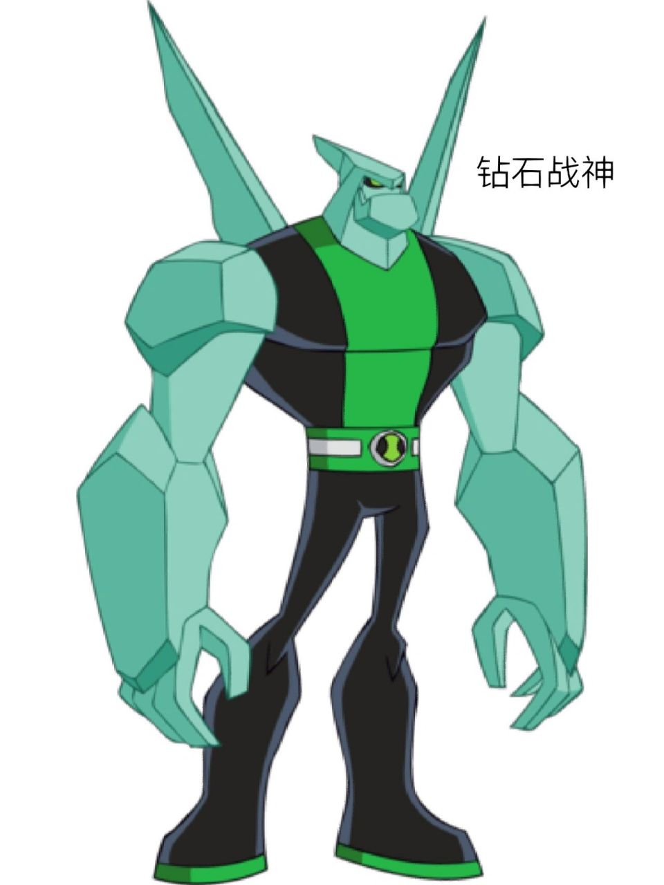 ben10全面进化外星英雄介绍(4) 钻石战神英文名:diamondhead,译为"