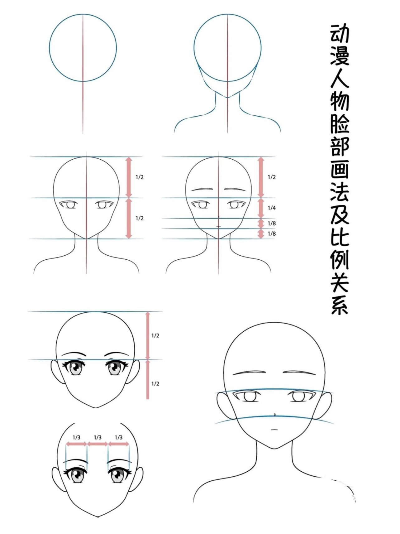 新手如何画好q版人物头部.干货教程