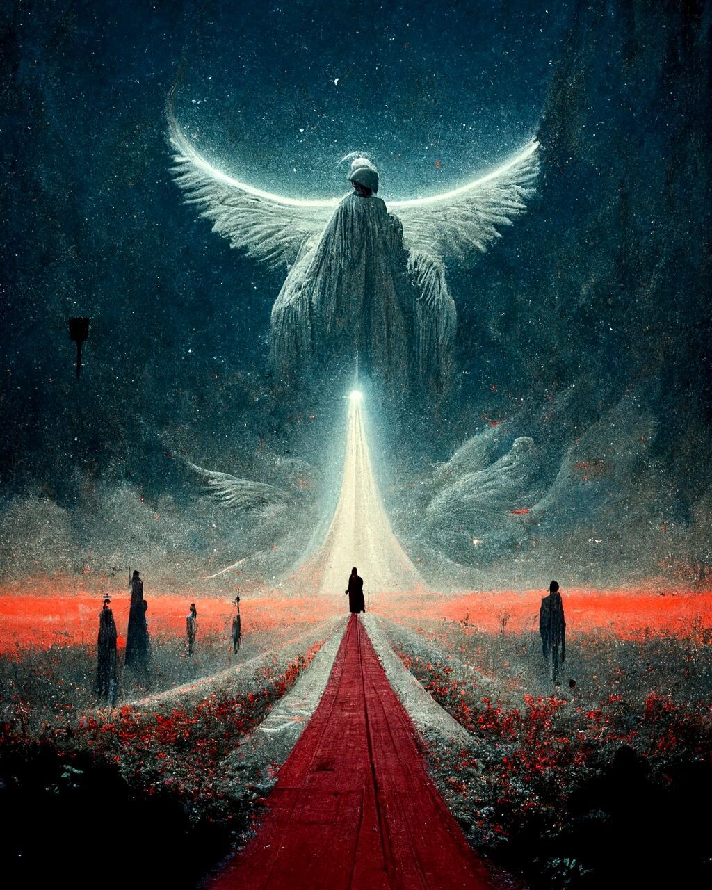 ai绘画|通往天国的路 "我向圣洁祈祷,成为人间的日出,天国的晚霞,用我