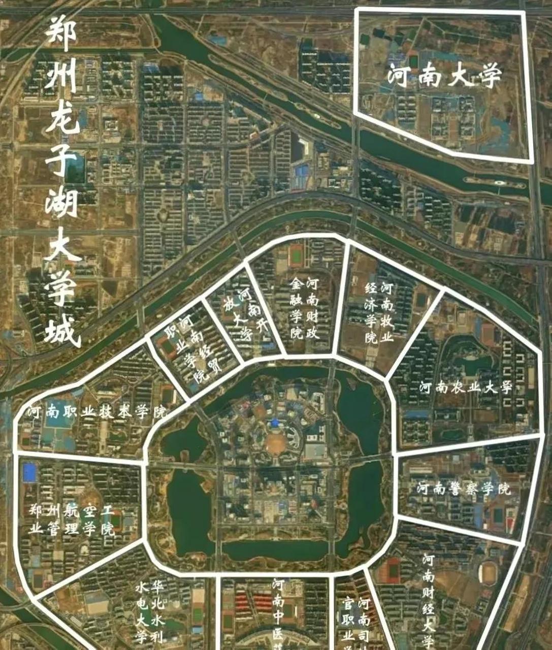 龙子湖大学城地图图片