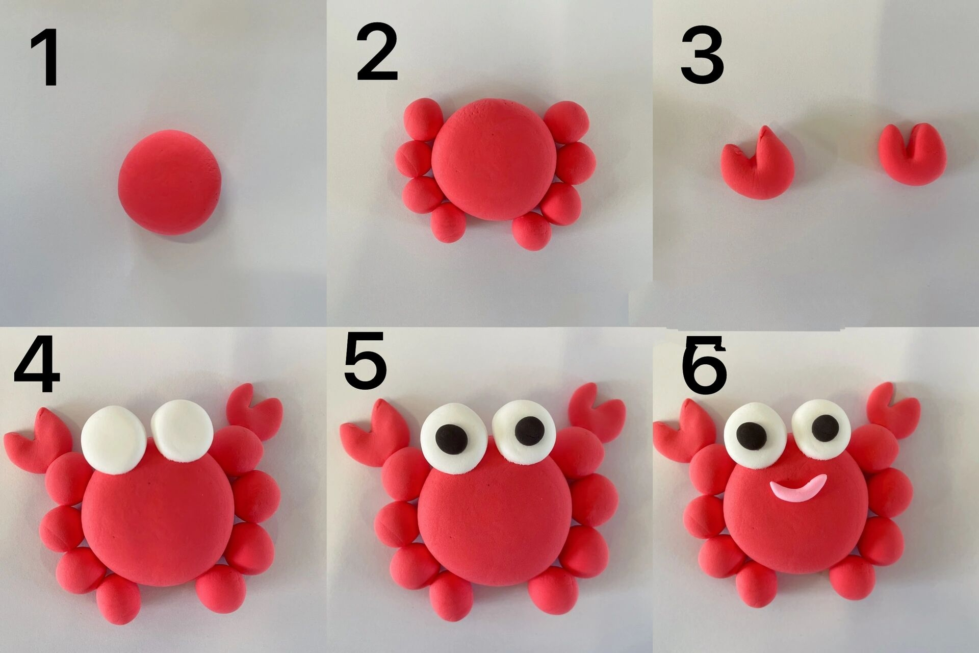 螃蟹手工制作步骤图片