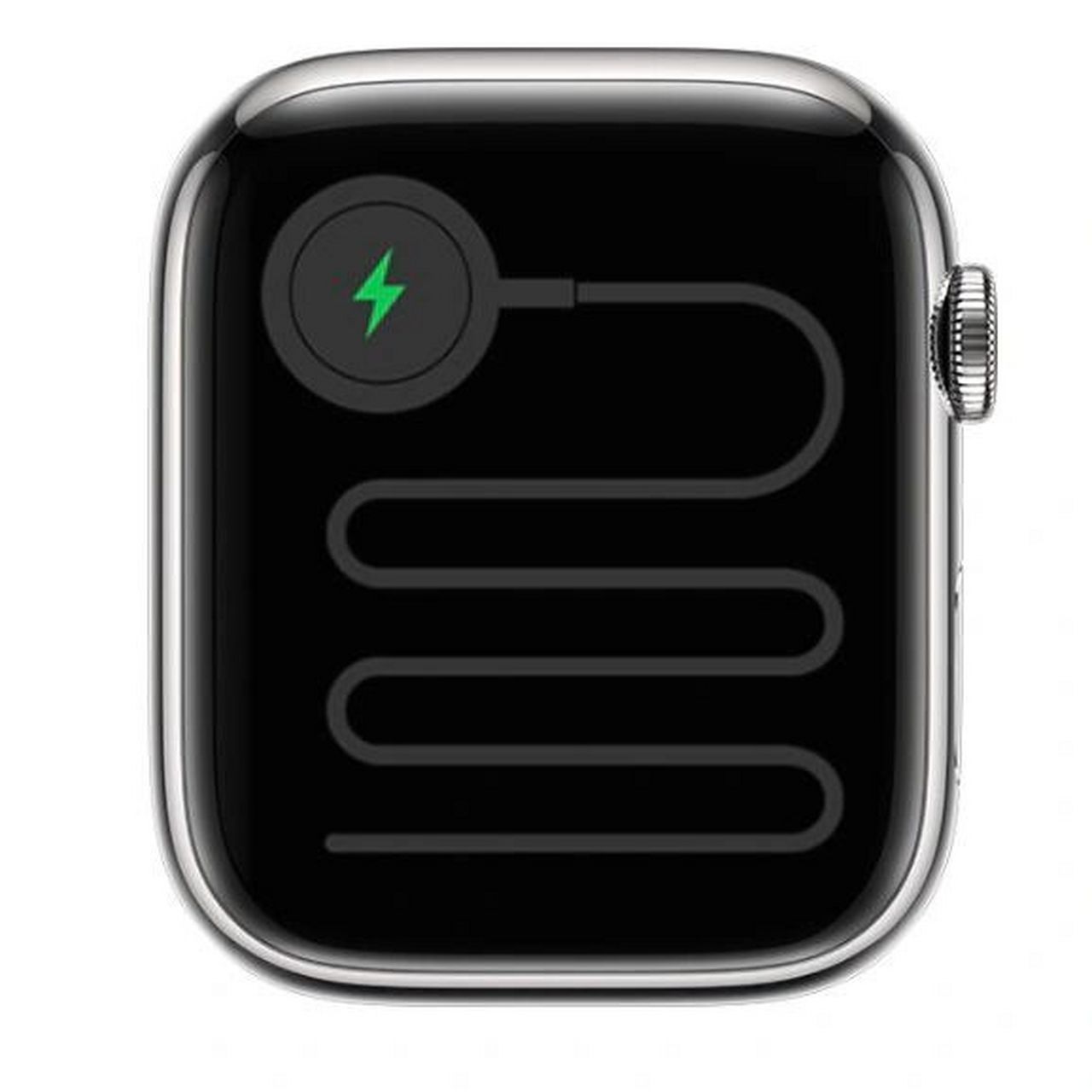 apple watch充不进去电且显示电源线 今早发现手表显示一个电源线的