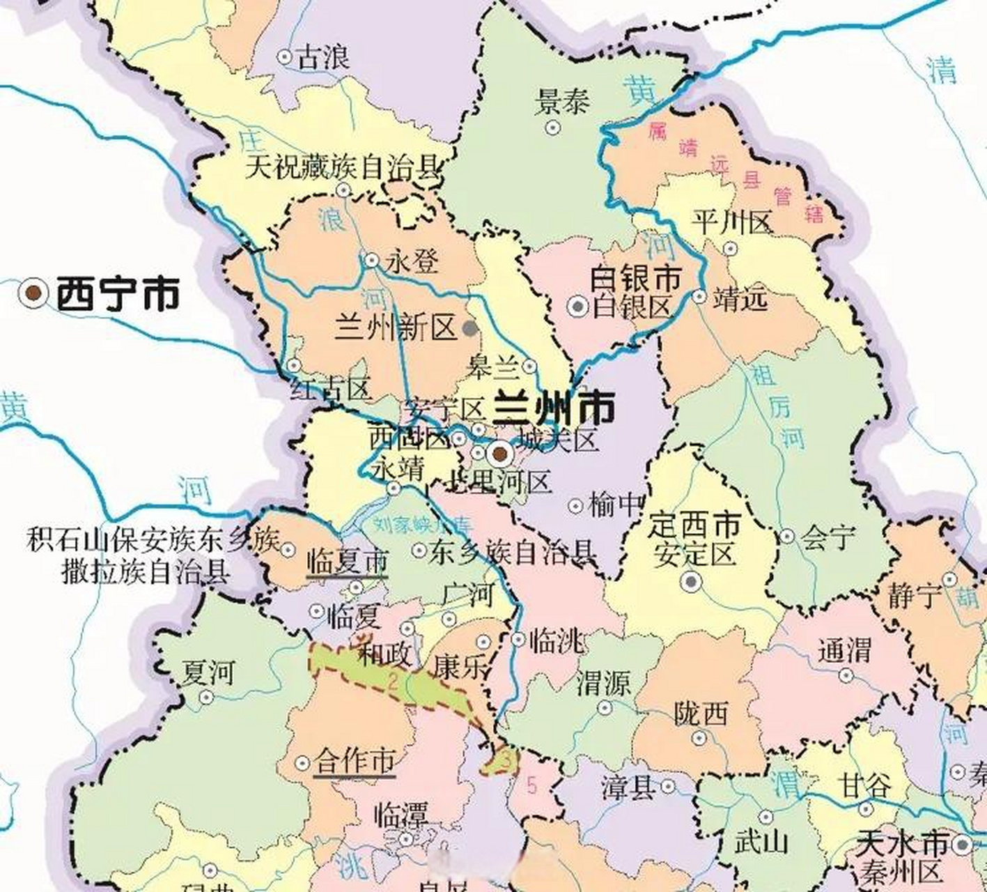 甘肃白龙江地图图片