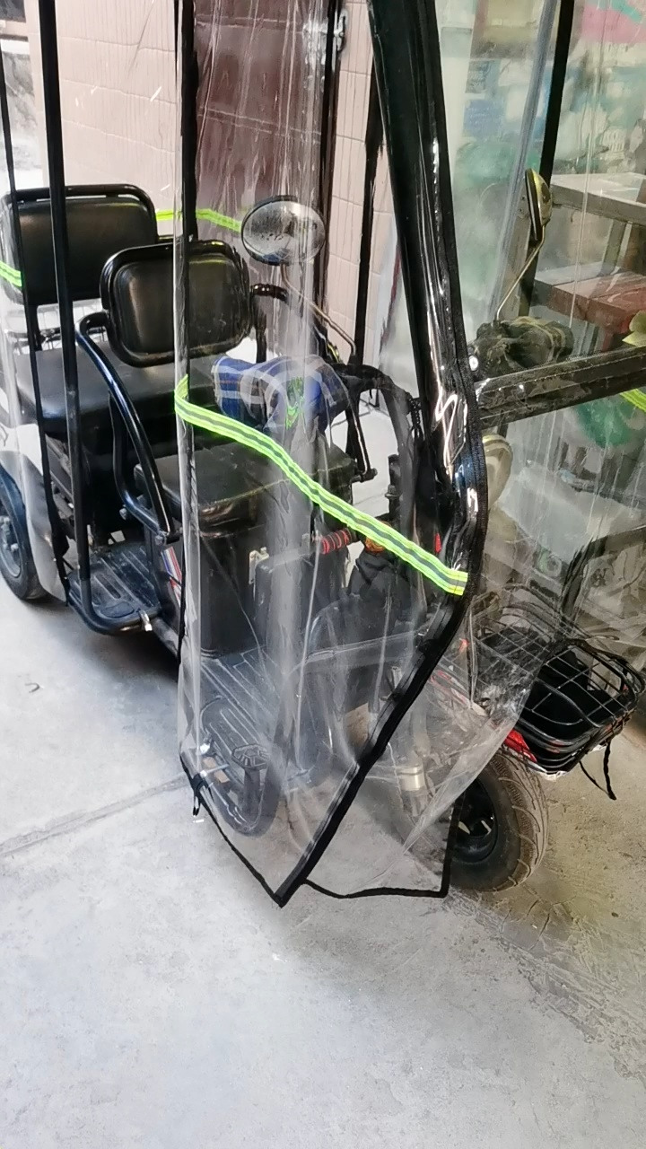 大安爱玛小鸟雅迪电动三轮车雨棚车篷 封闭式加厚雨棚