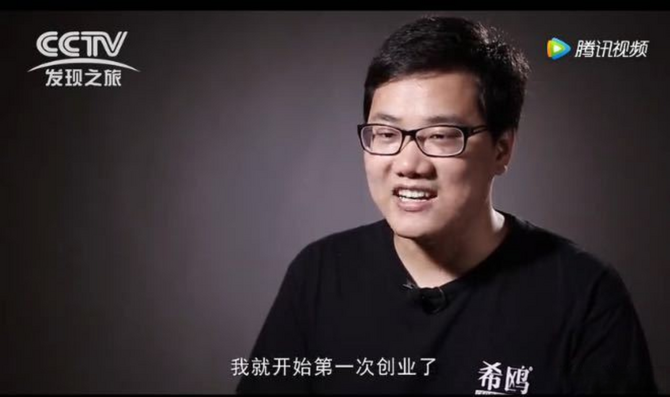 希鸥网创始人李志磊接受cctv发现之旅频道采访 #老照片#  2016年.