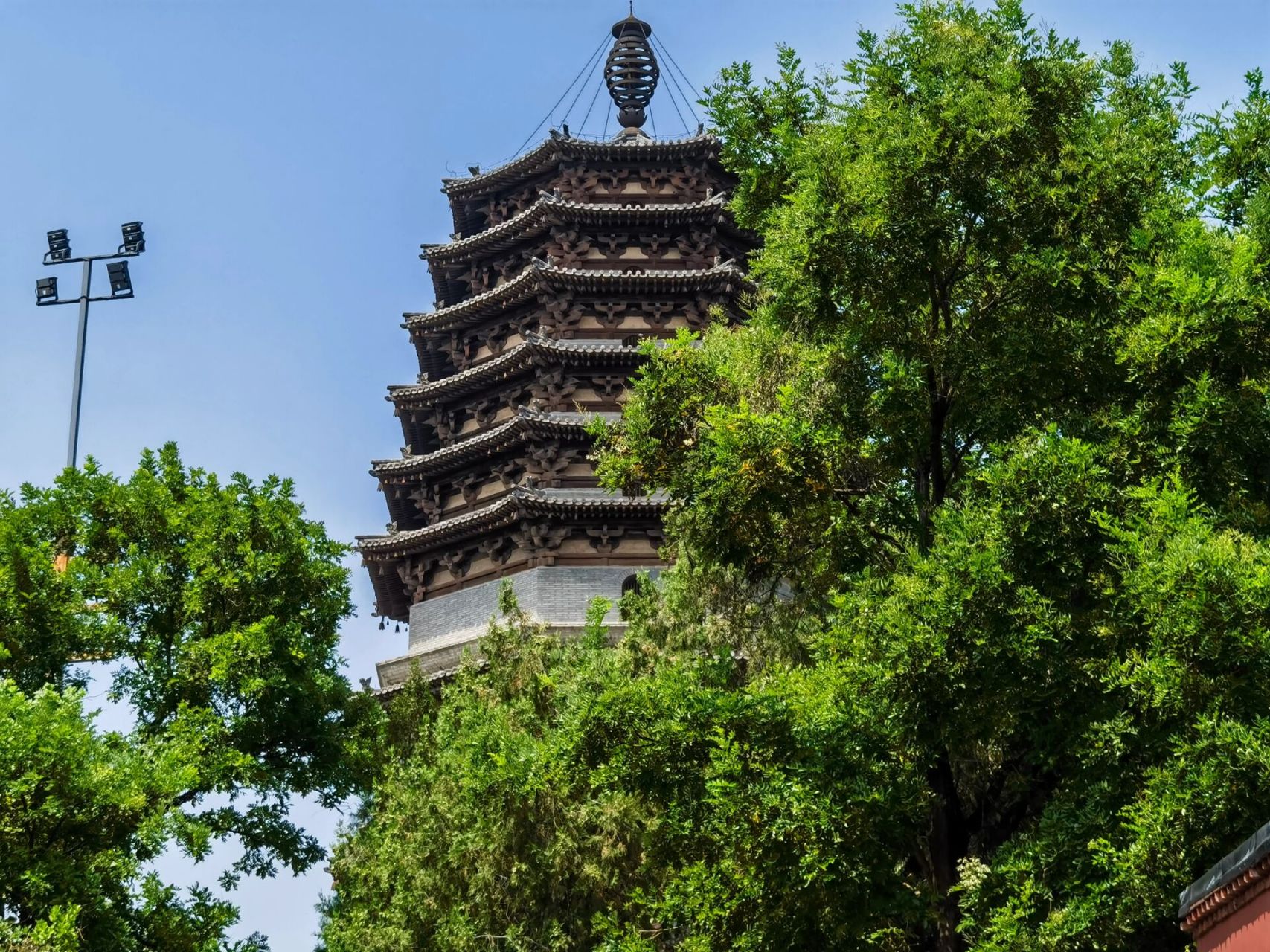 河北正定天宁寺金代凌霄塔 河北正定天宁寺凌霄塔 金朝 金熙宗皇统